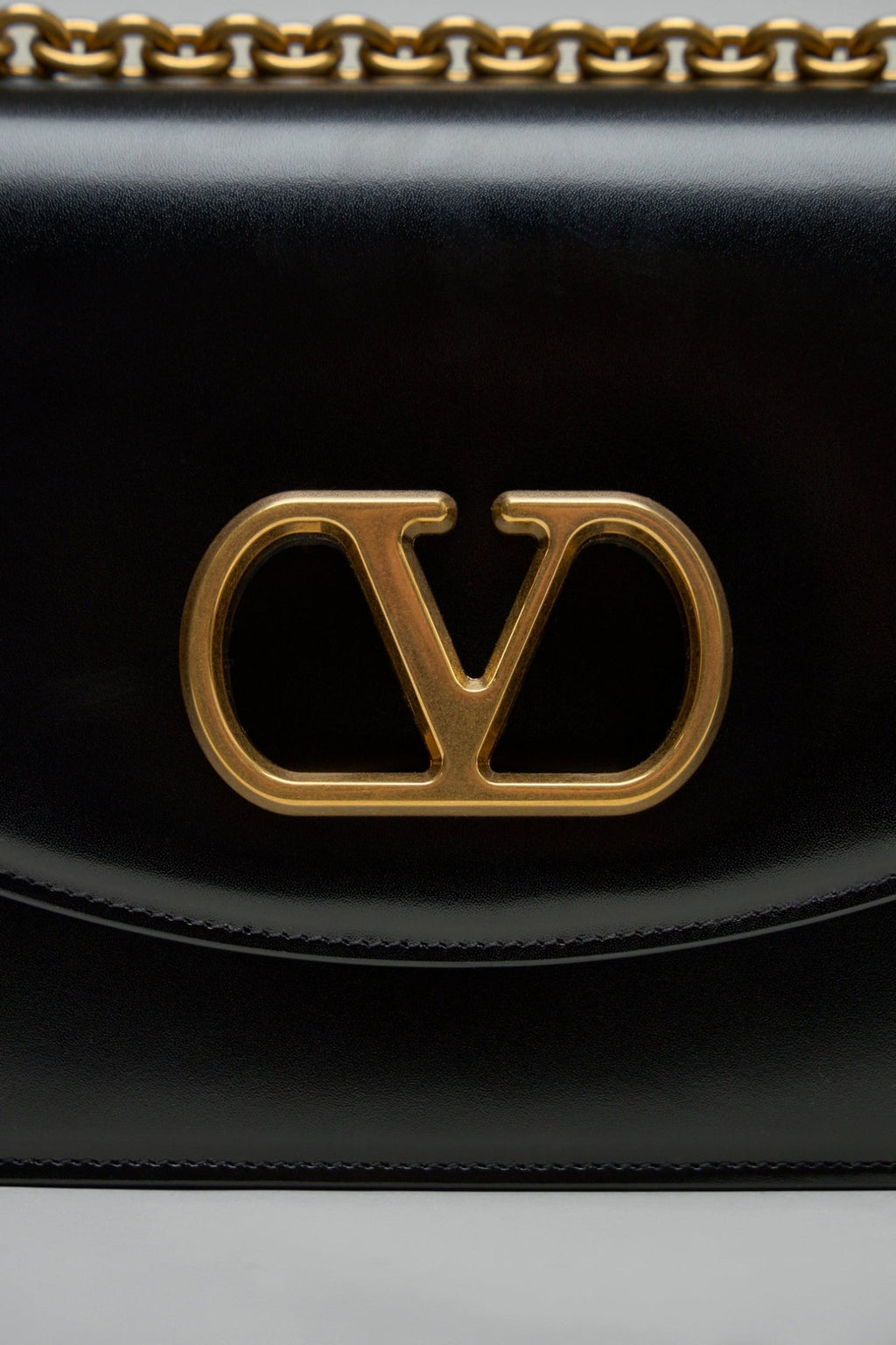 Valentino - VLogo Signature Foldover Top Shoulder Bag - LABELS