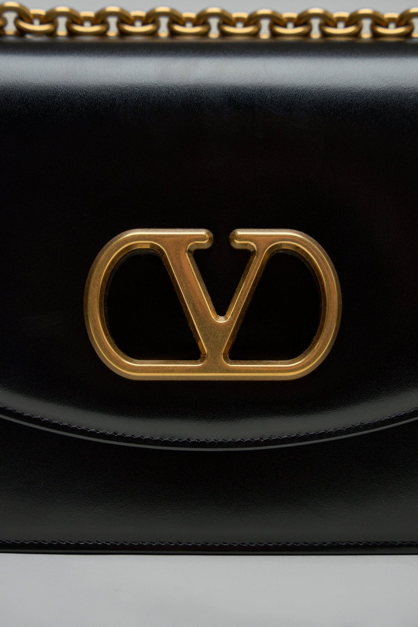 Valentino - VLogo Signature Foldover Top Shoulder Bag - LABELS