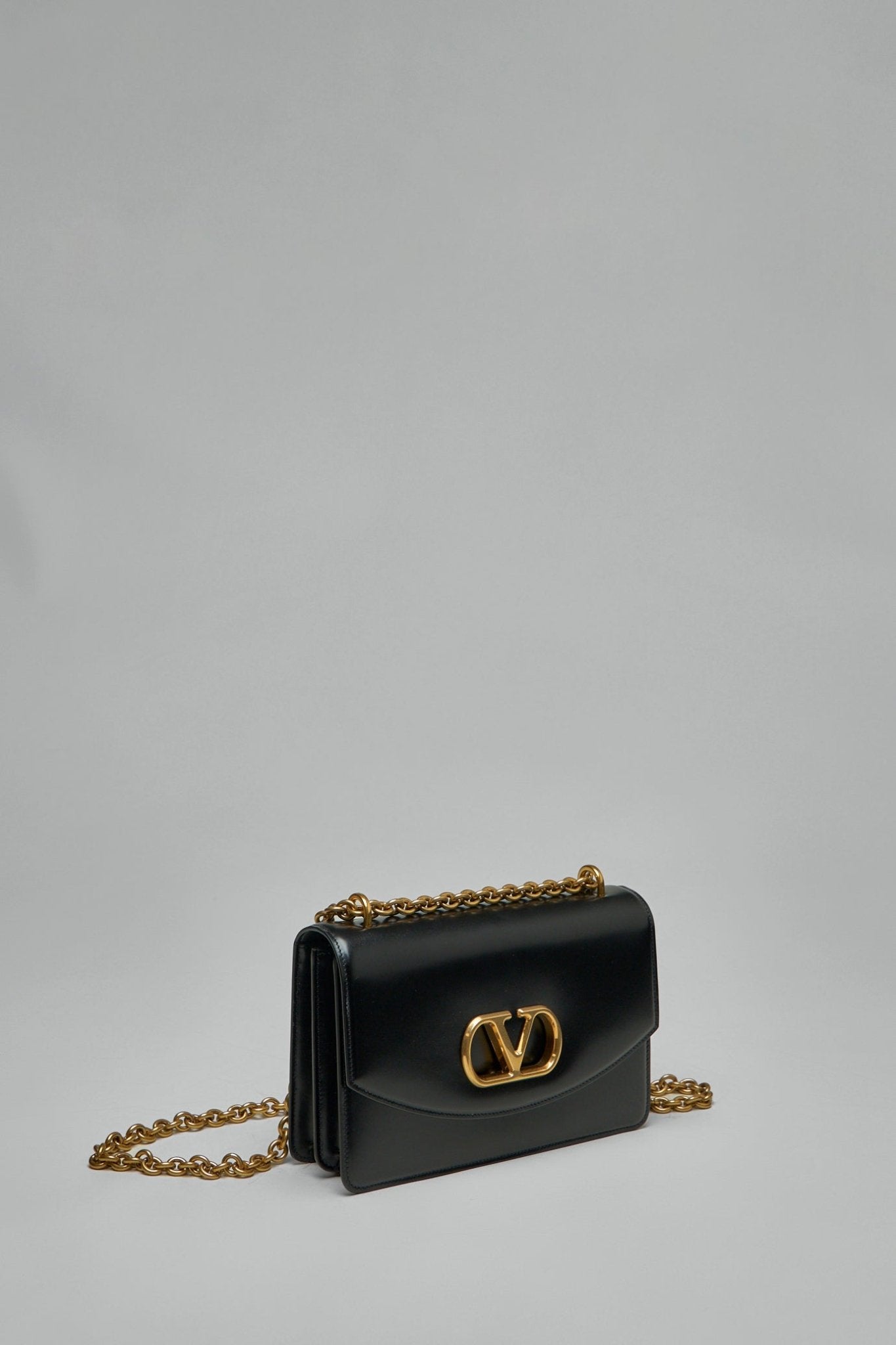 Valentino - VLogo Signature Foldover Top Shoulder Bag - LABELS