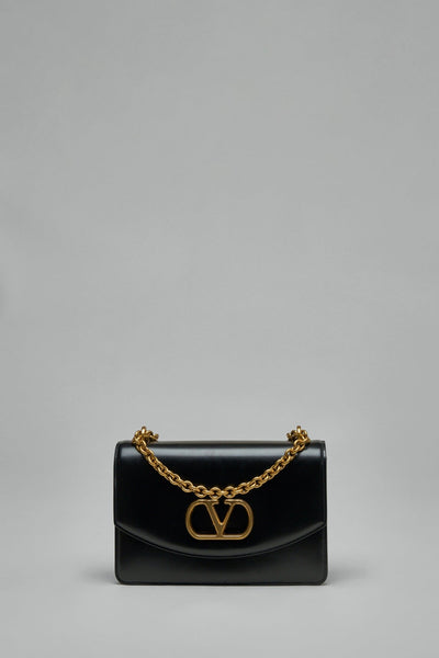 VLogo Signature Foldover Top Shoulder Bag