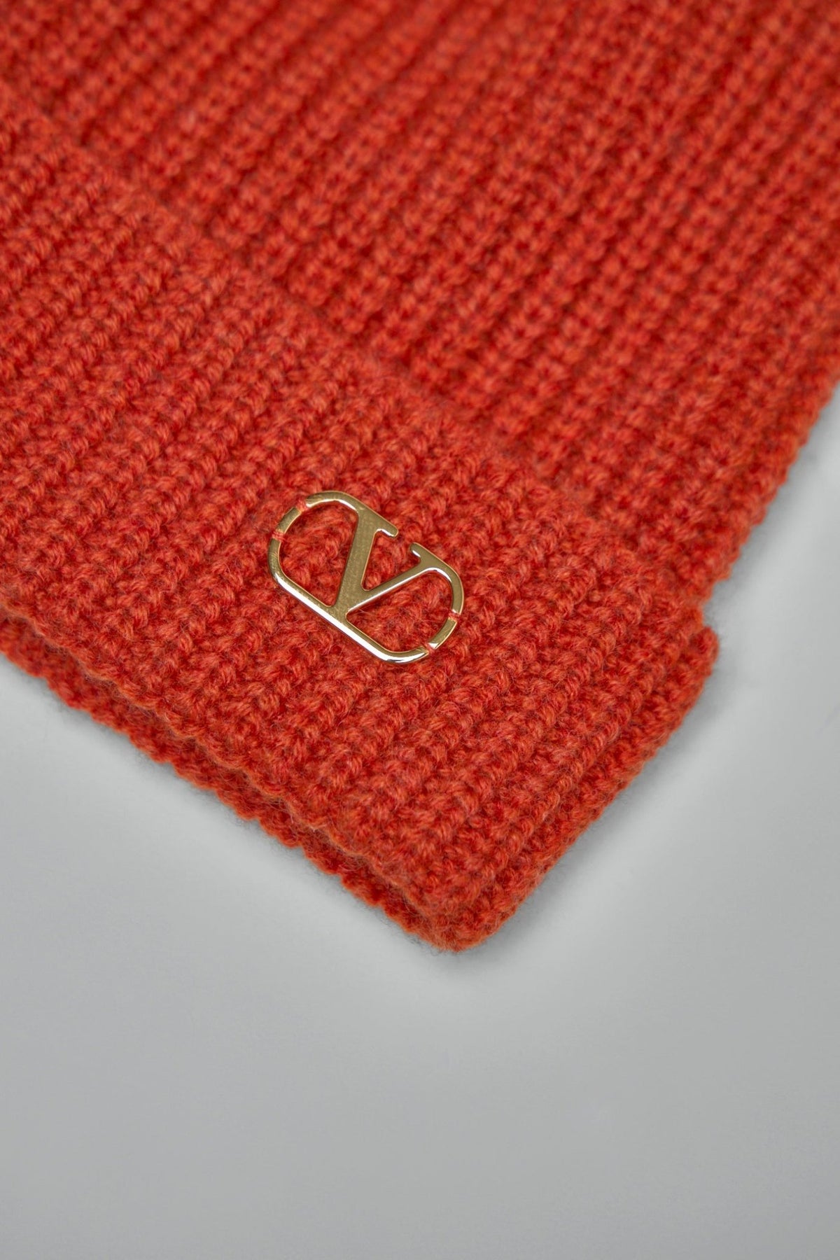 Valentino VLogo beanie styled with luxury winter accessories