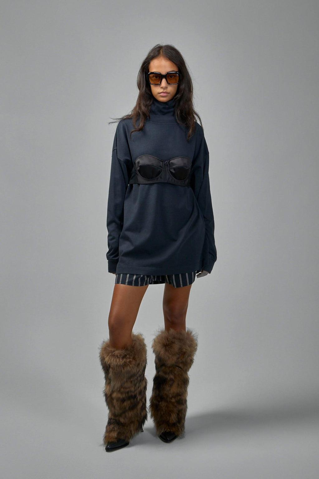 Vaquera - Balconette Bra Turtleneck T-Shirt Knit - LABELS