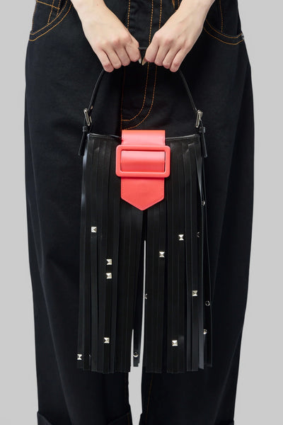 Mini Fringe Bag Leather
