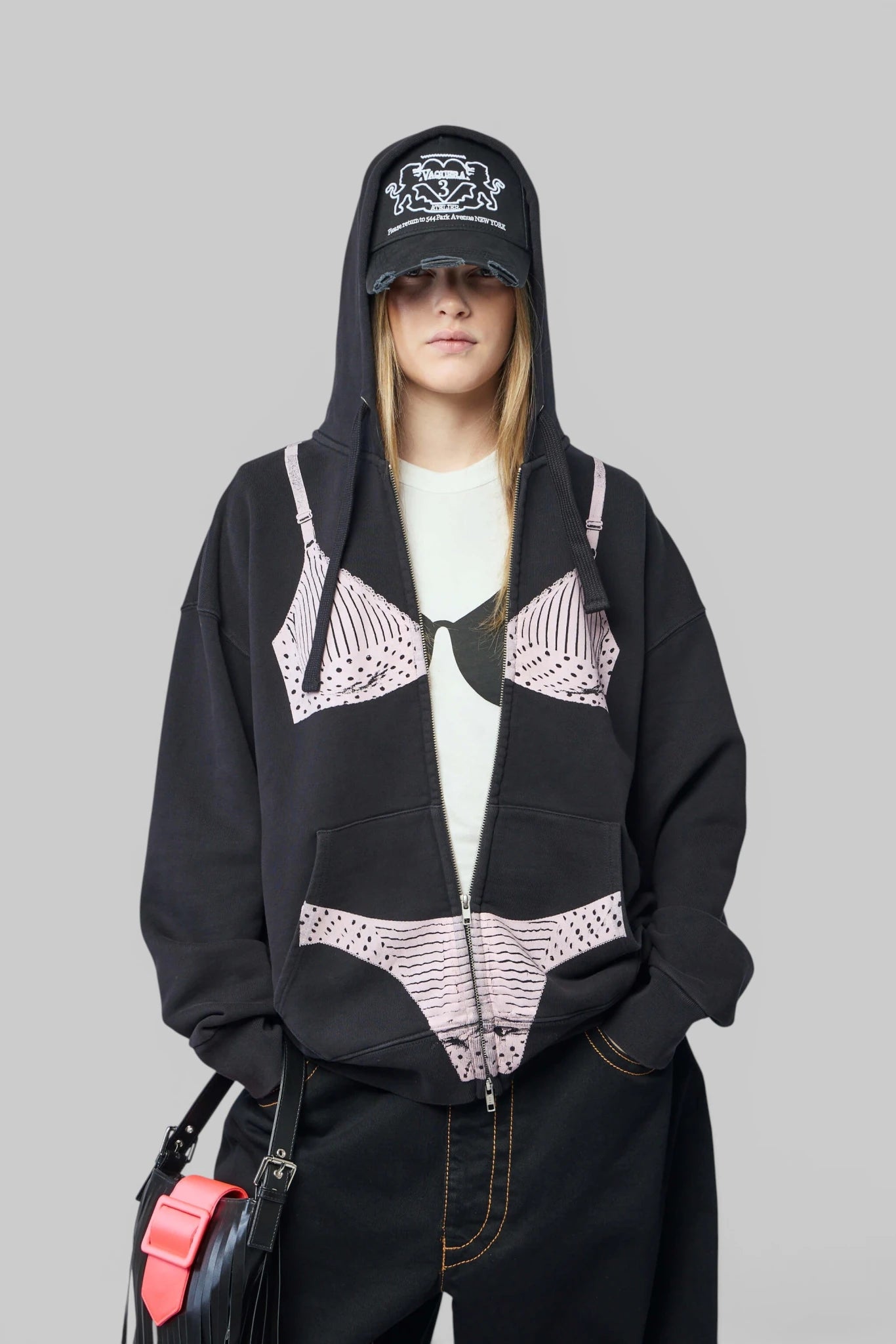Vaquera - Trompe L'oeil Zip Hoodie Knit - LABELS