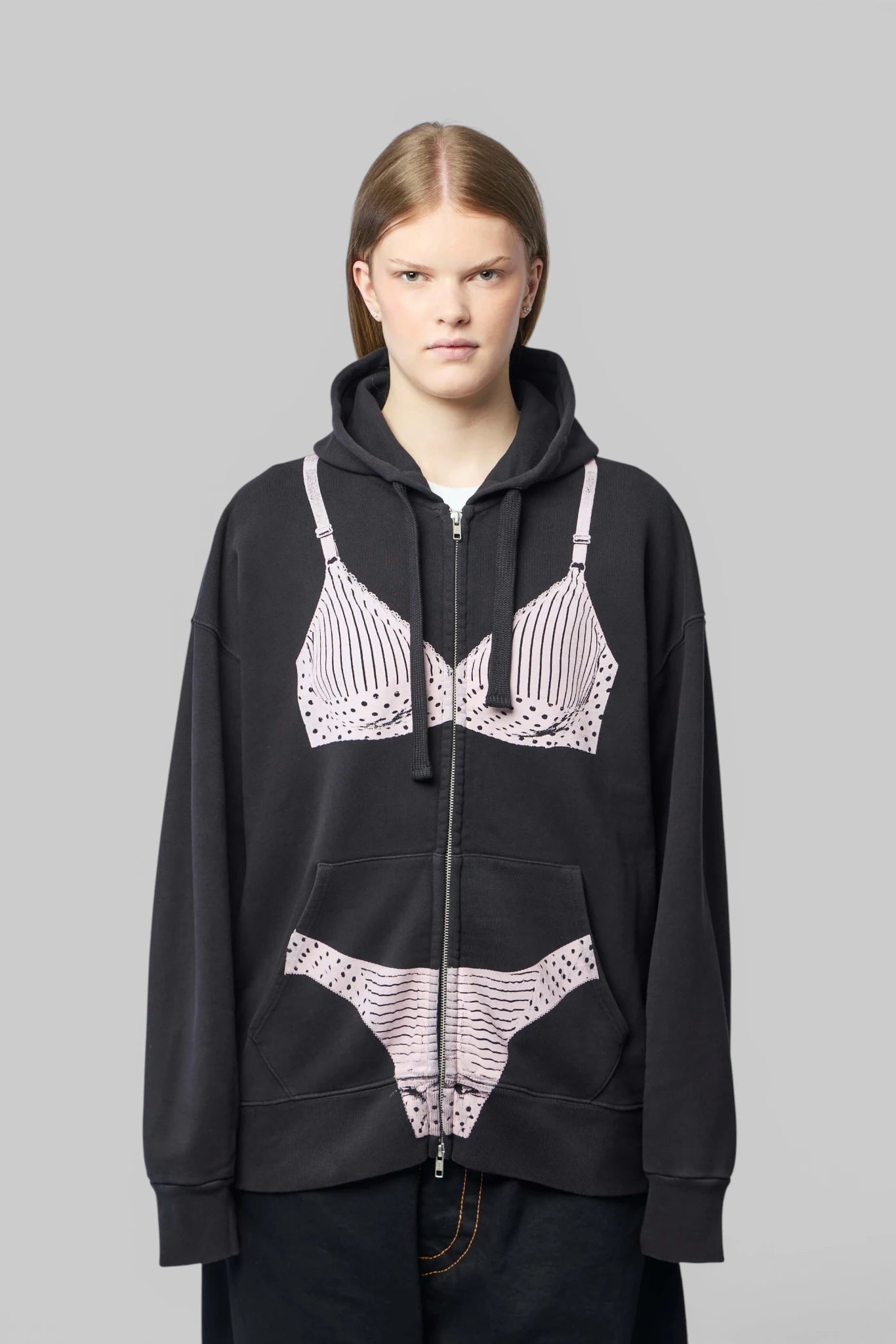 Vaquera - Trompe L'oeil Zip Hoodie Knit - LABELS