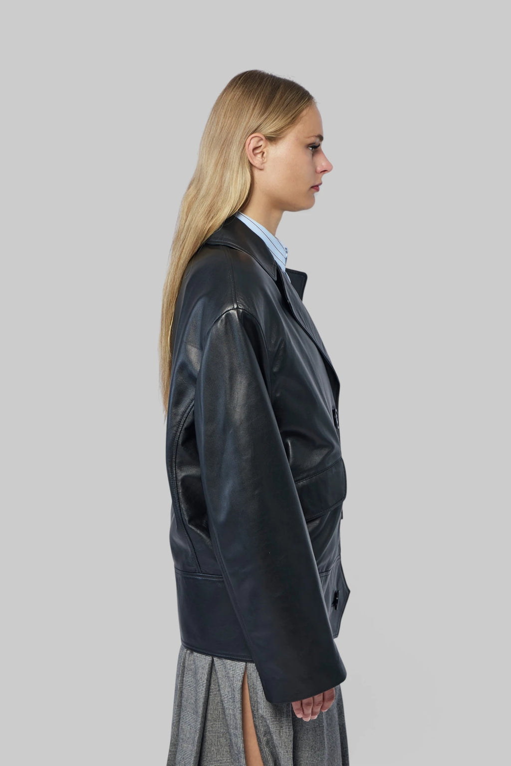 Vaquera - Women Leather Overcoat - LABELS