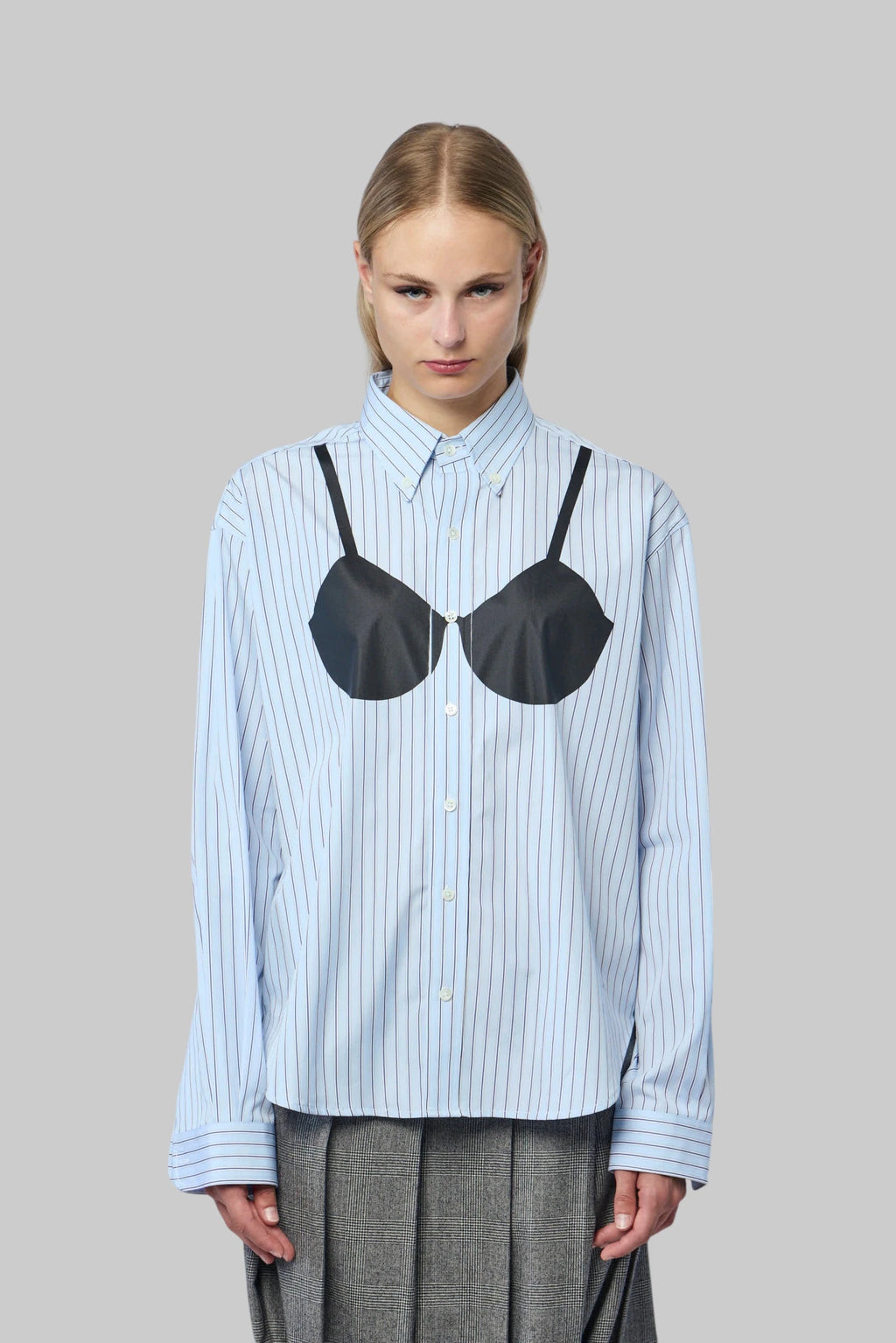 Vaquera - Women Trompe L'oeil Button Down Woven - LABELS