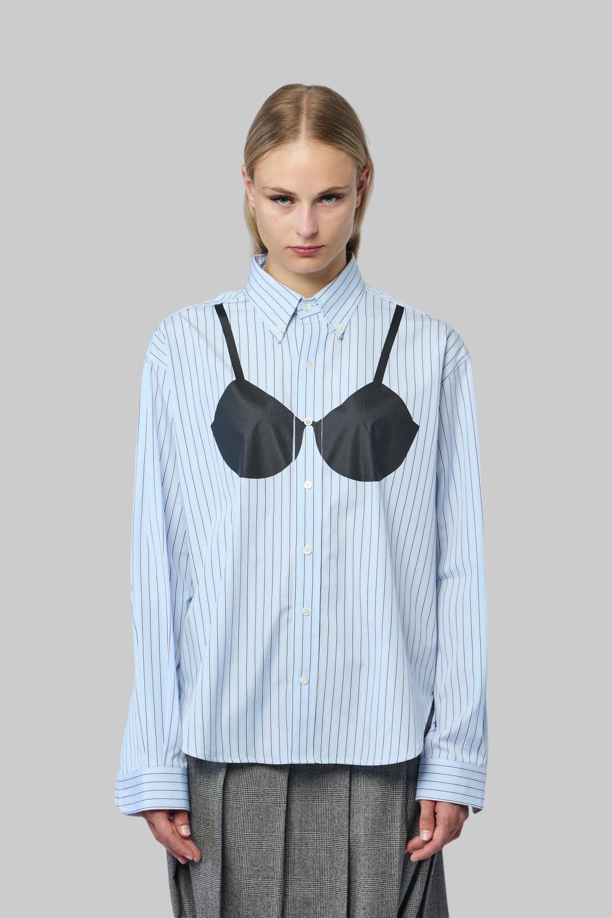 Vaquera - Women Trompe L'oeil Button Down Woven - LABELS