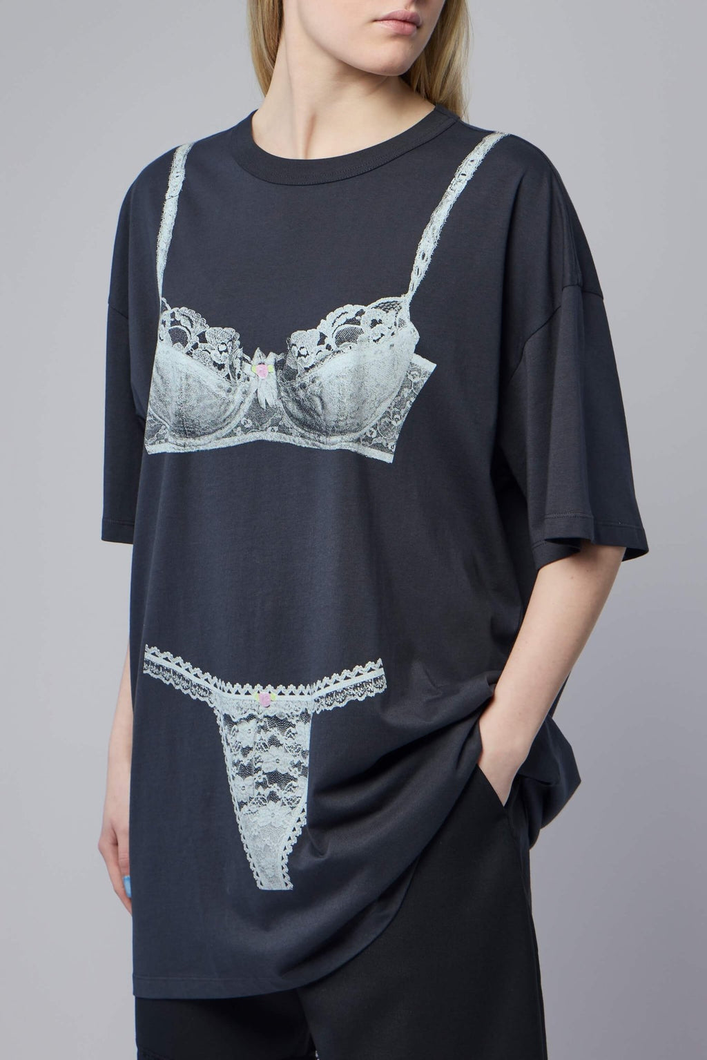 Vaquera - Women Trompe L'oeil Tall Tee Knit - LABELS