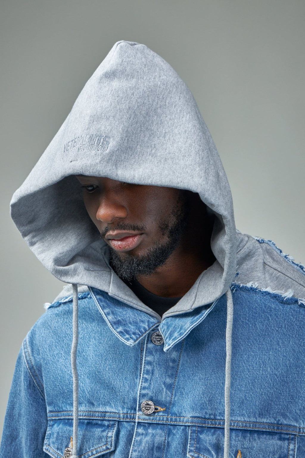 Vetements - Deconstructed Hooded Denim Jacket - LABELS