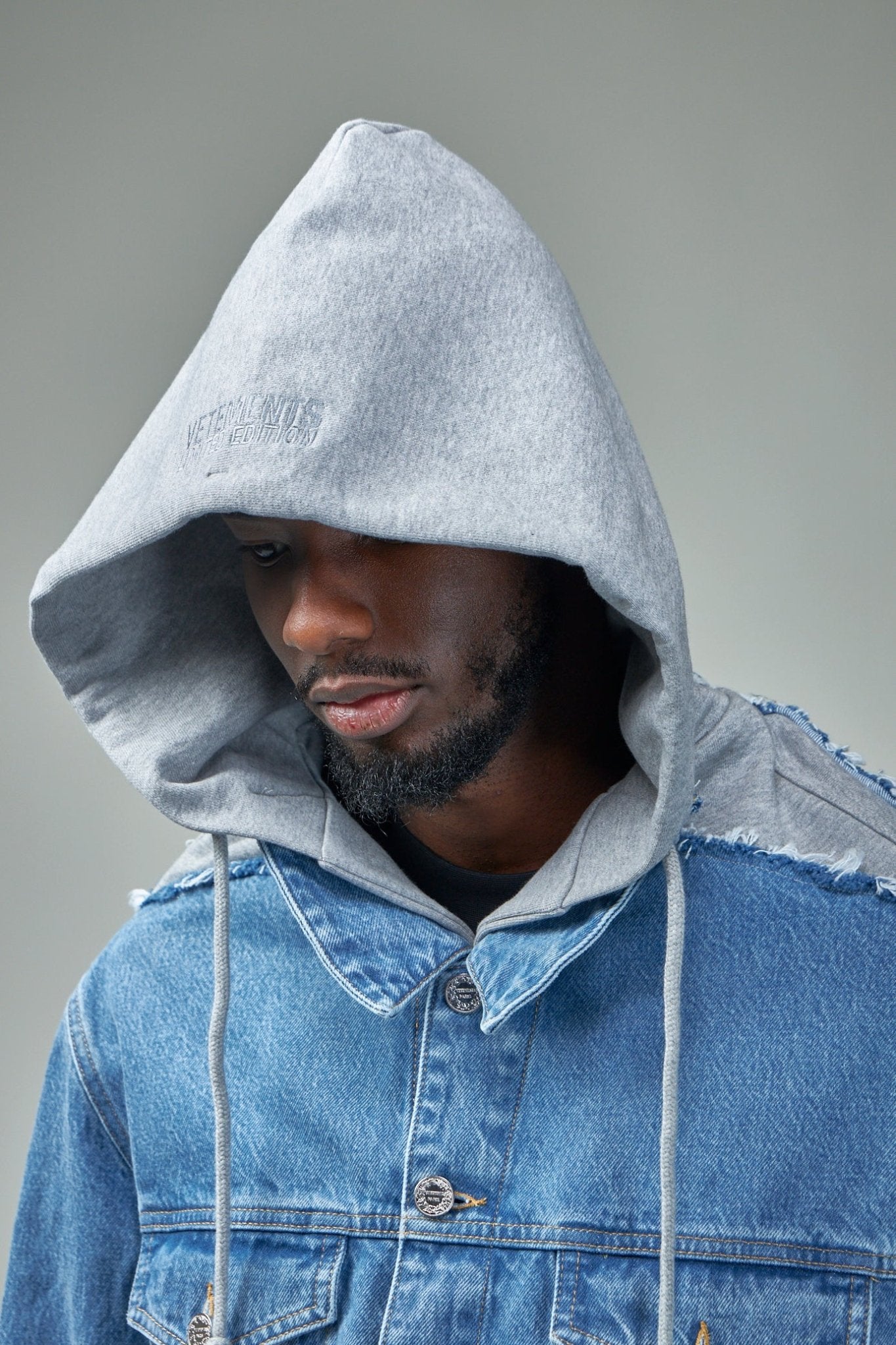 Vetements - Deconstructed Hooded Denim Jacket - LABELS