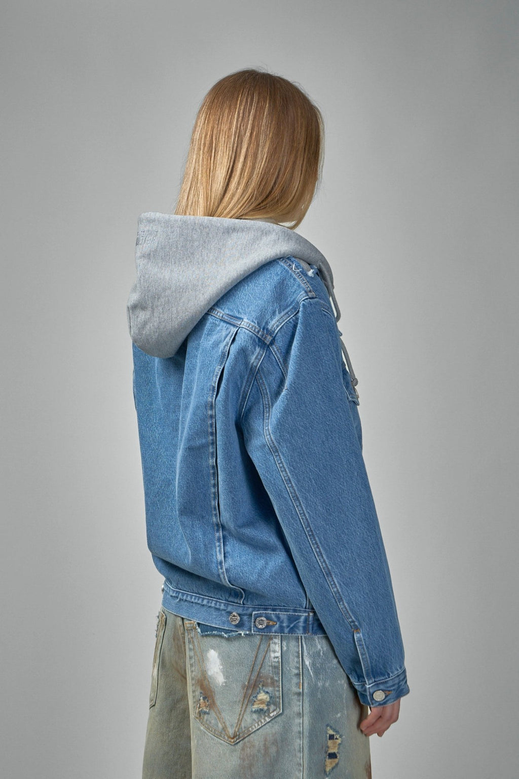 Vetements - Deconstructed Hooded Denim Jacket - LABELS