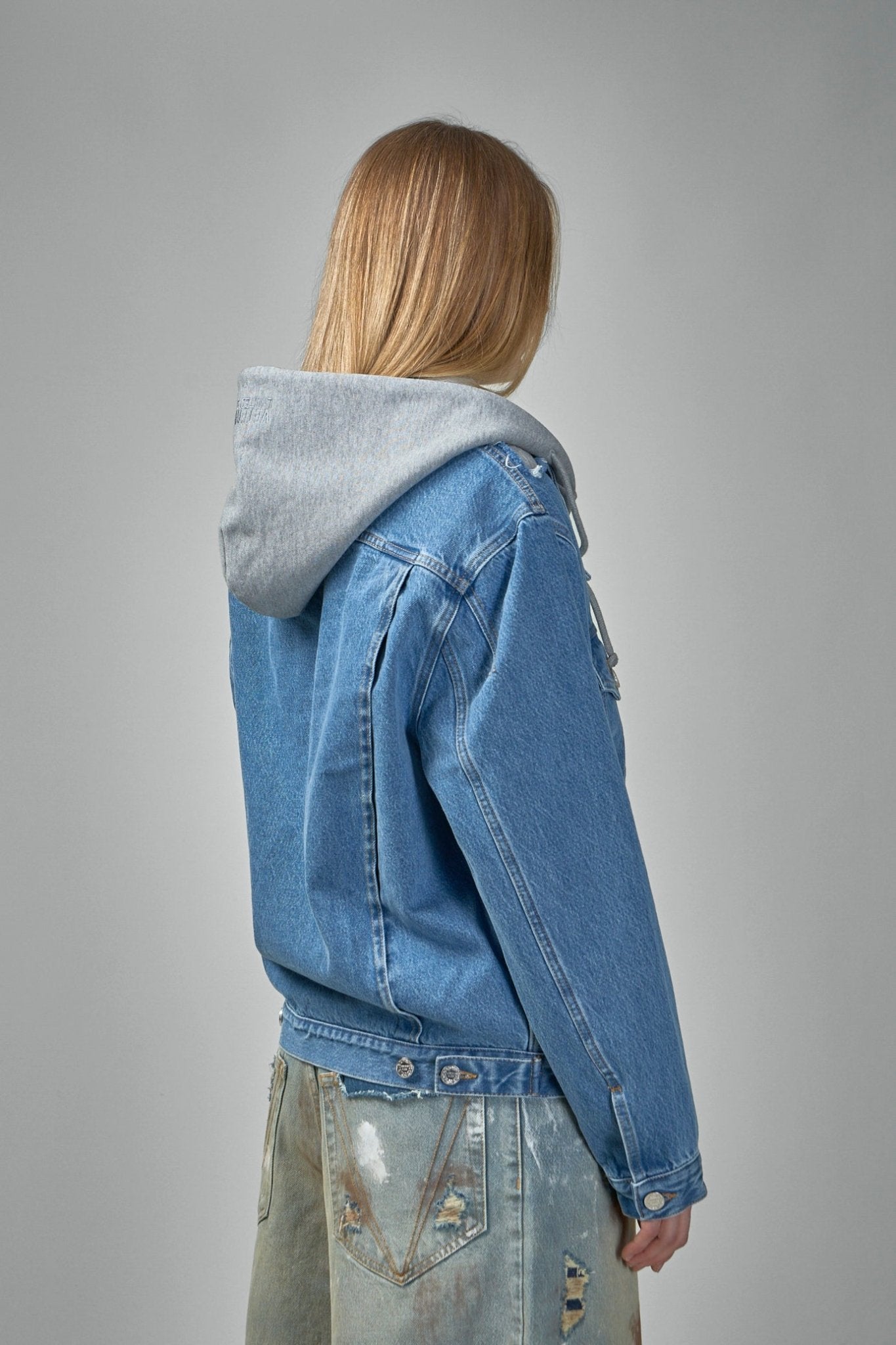 Vetements - Deconstructed Hooded Denim Jacket - LABELS