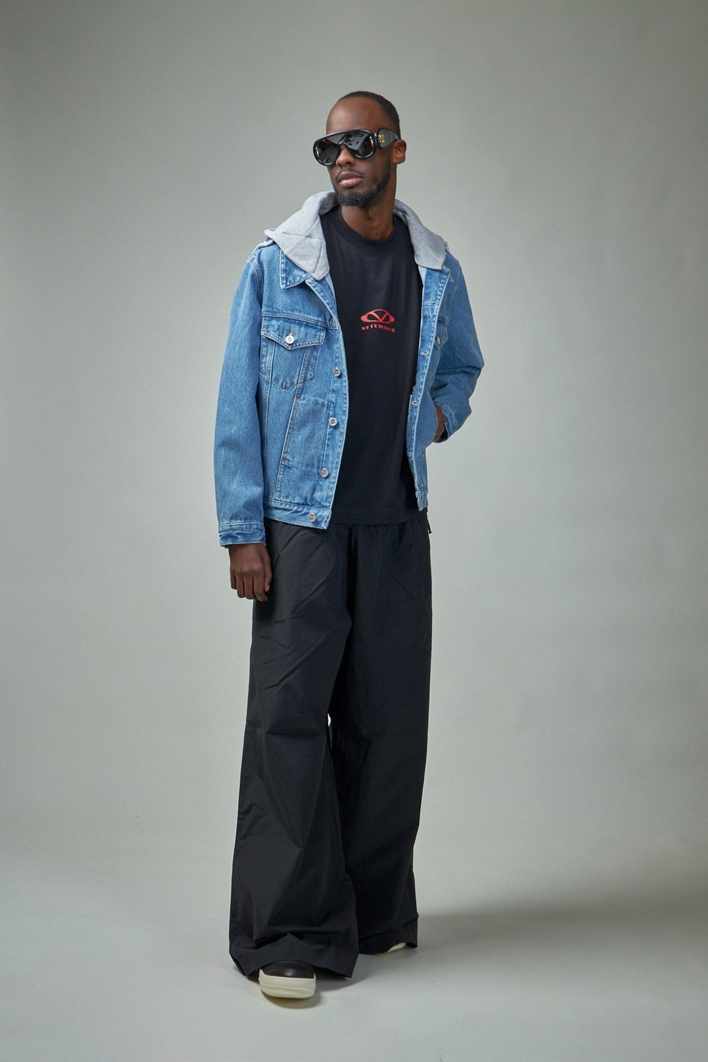 Vetements - Deconstructed Hooded Denim Jacket - LABELS