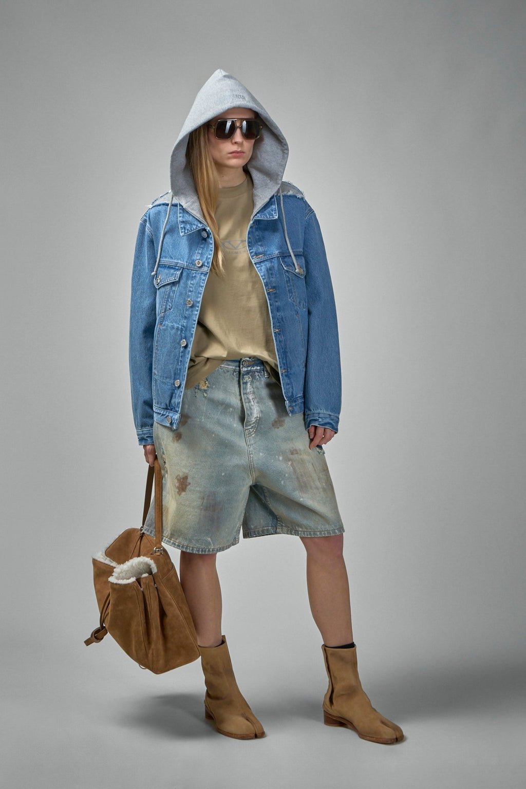 Vetements - Deconstructed Hooded Denim Jacket - LABELS