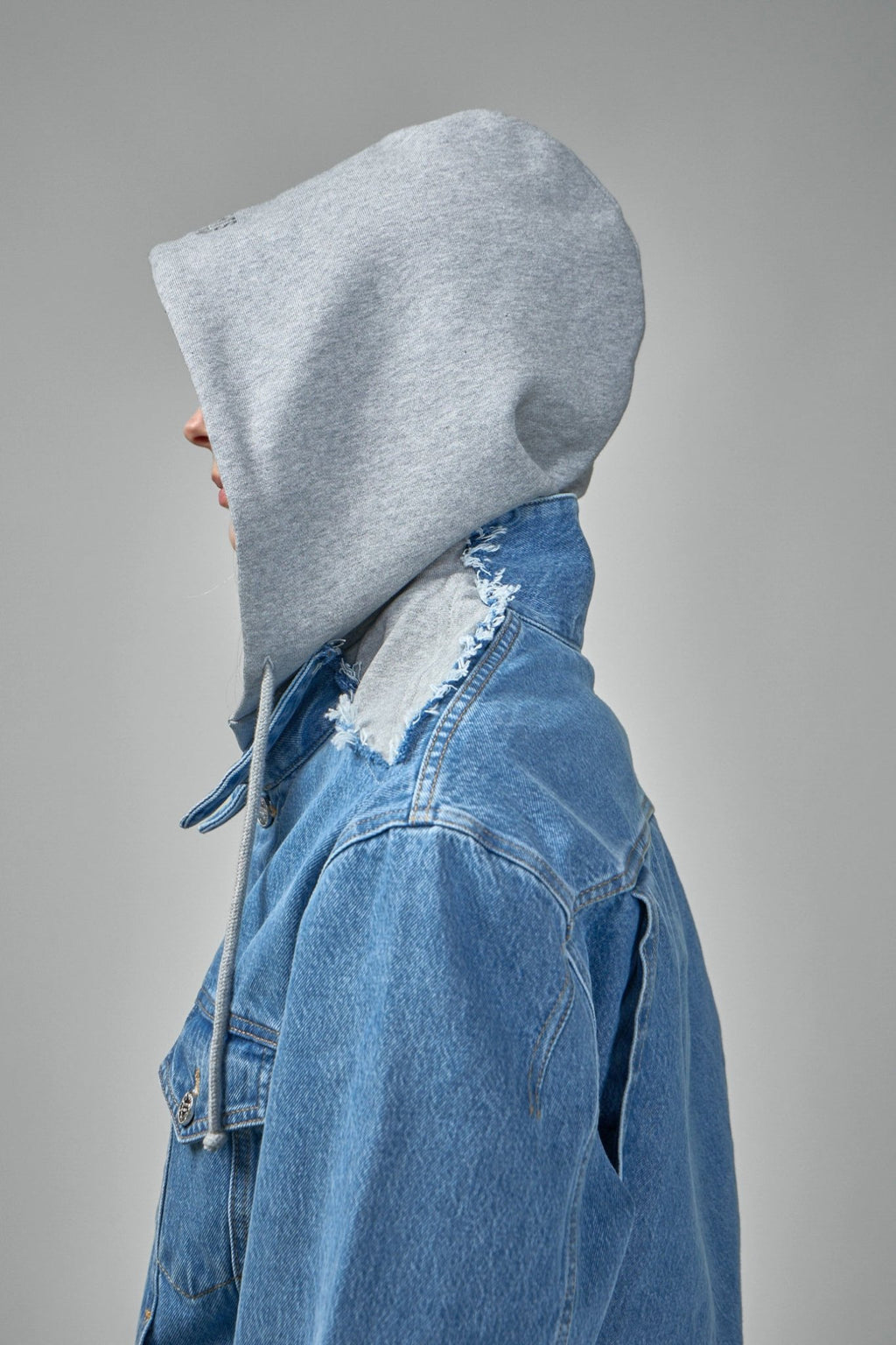 Vetements - Deconstructed Hooded Denim Jacket - LABELS
