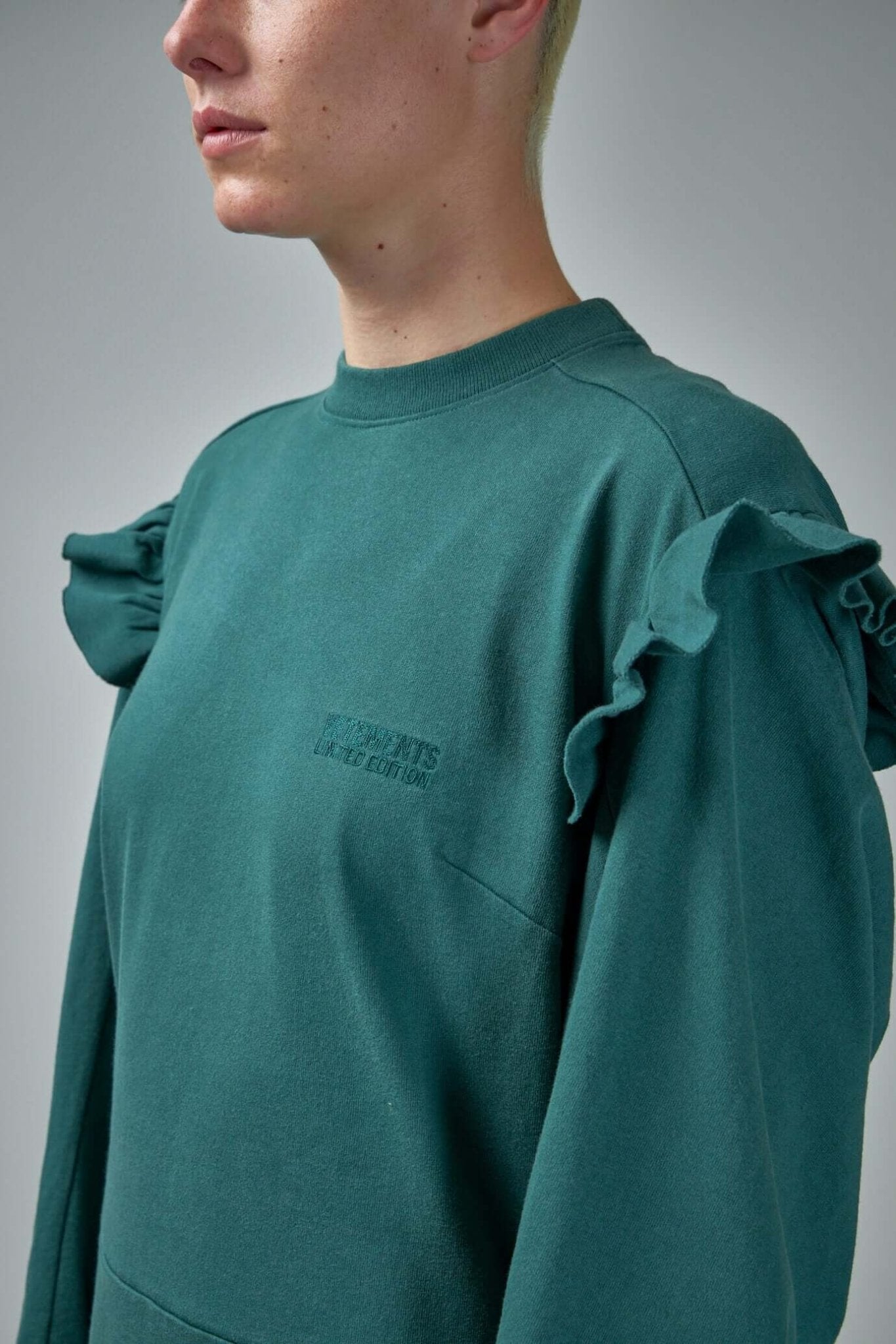 vetements green dress Vetements Spring 2016 Runway Cape Dress LE DEPARTMENT