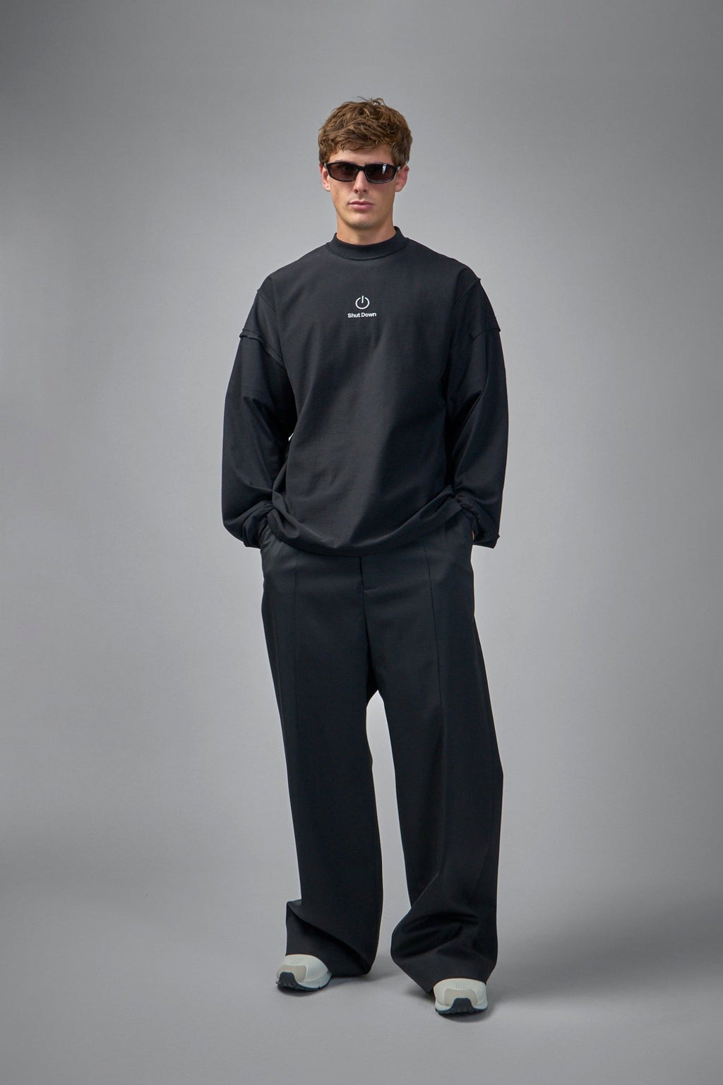 Vetements - Shut Down Embroidered Reworked Longsleeve - LABELS