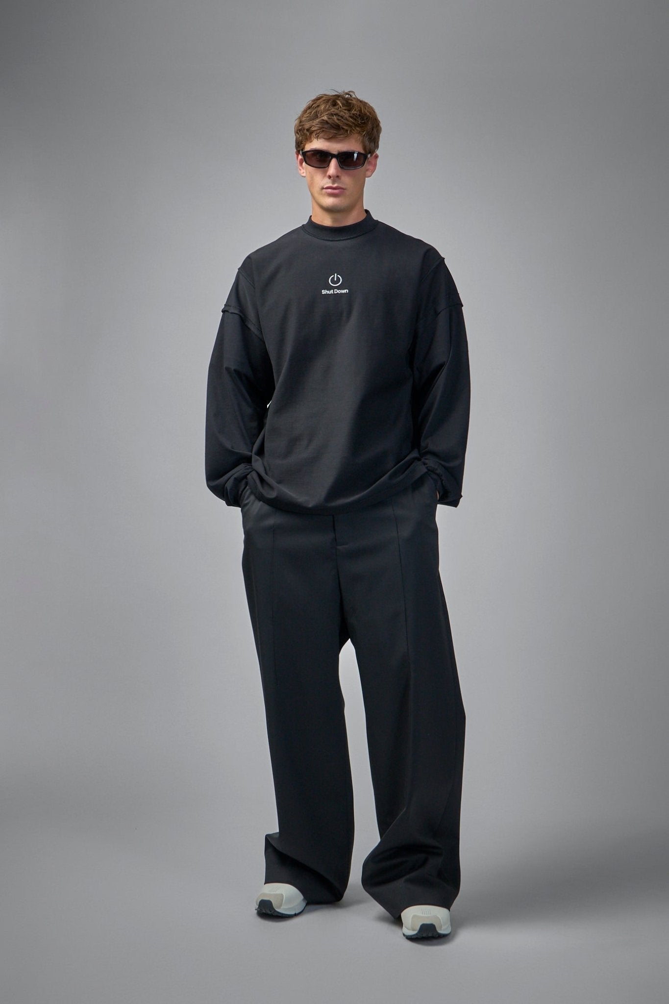 Vetements - Shut Down Embroidered Reworked Longsleeve - LABELS