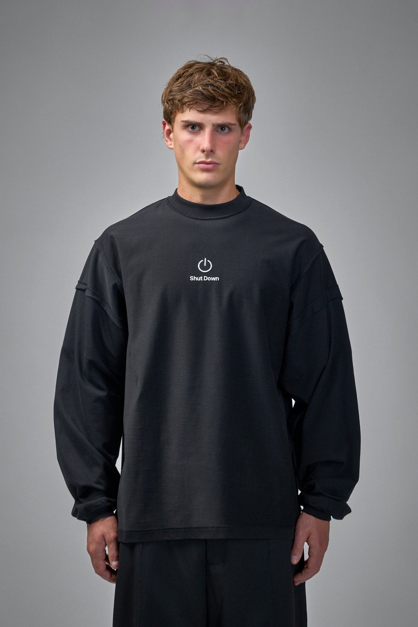 Vetements - Shut Down Embroidered Reworked Longsleeve - LABELS