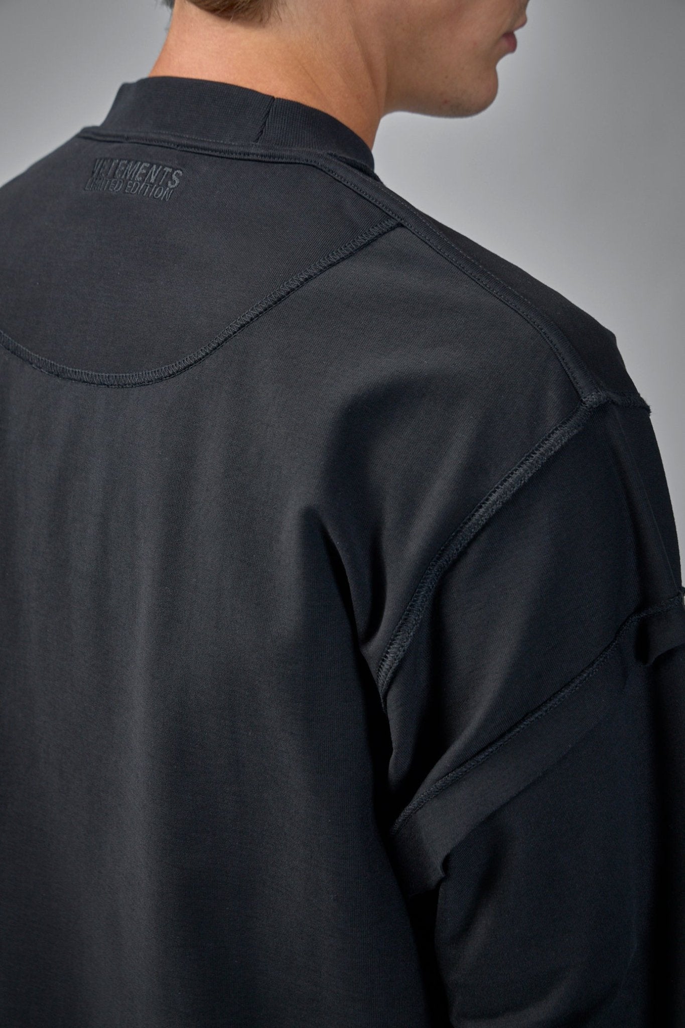 Vetements - Shut Down Embroidered Reworked Longsleeve - LABELS