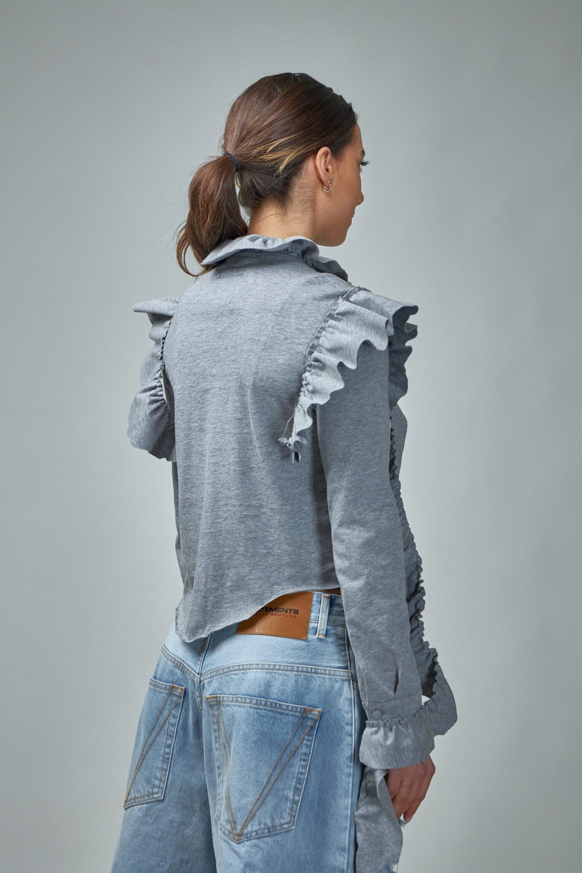 Vetements - Vetements Deconstructed Jersey Blouse - LABELS