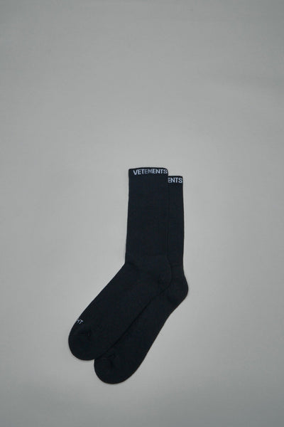 Socke mit Vetements-Logo