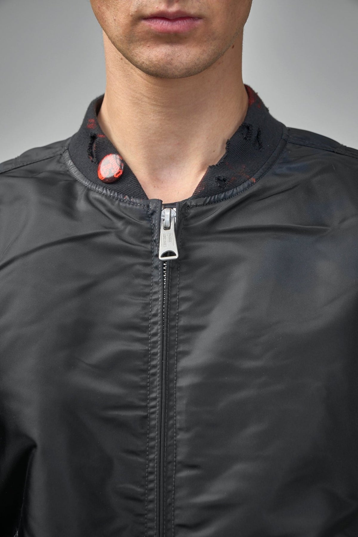 Vintage Industries bomber jacket styling with urban streetwear