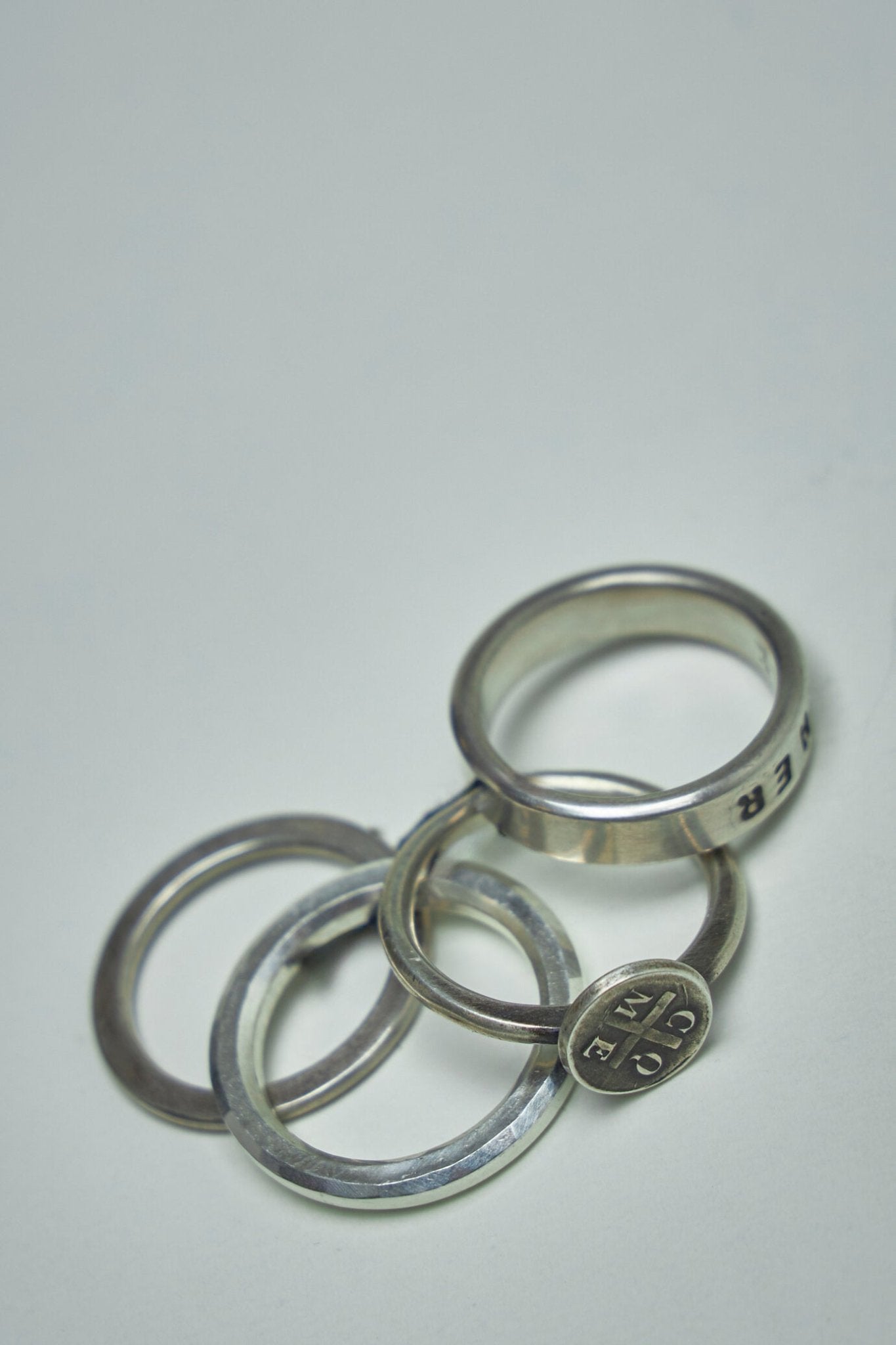 Werkstatt München Rings - Rough Hammered Silver – LABELS