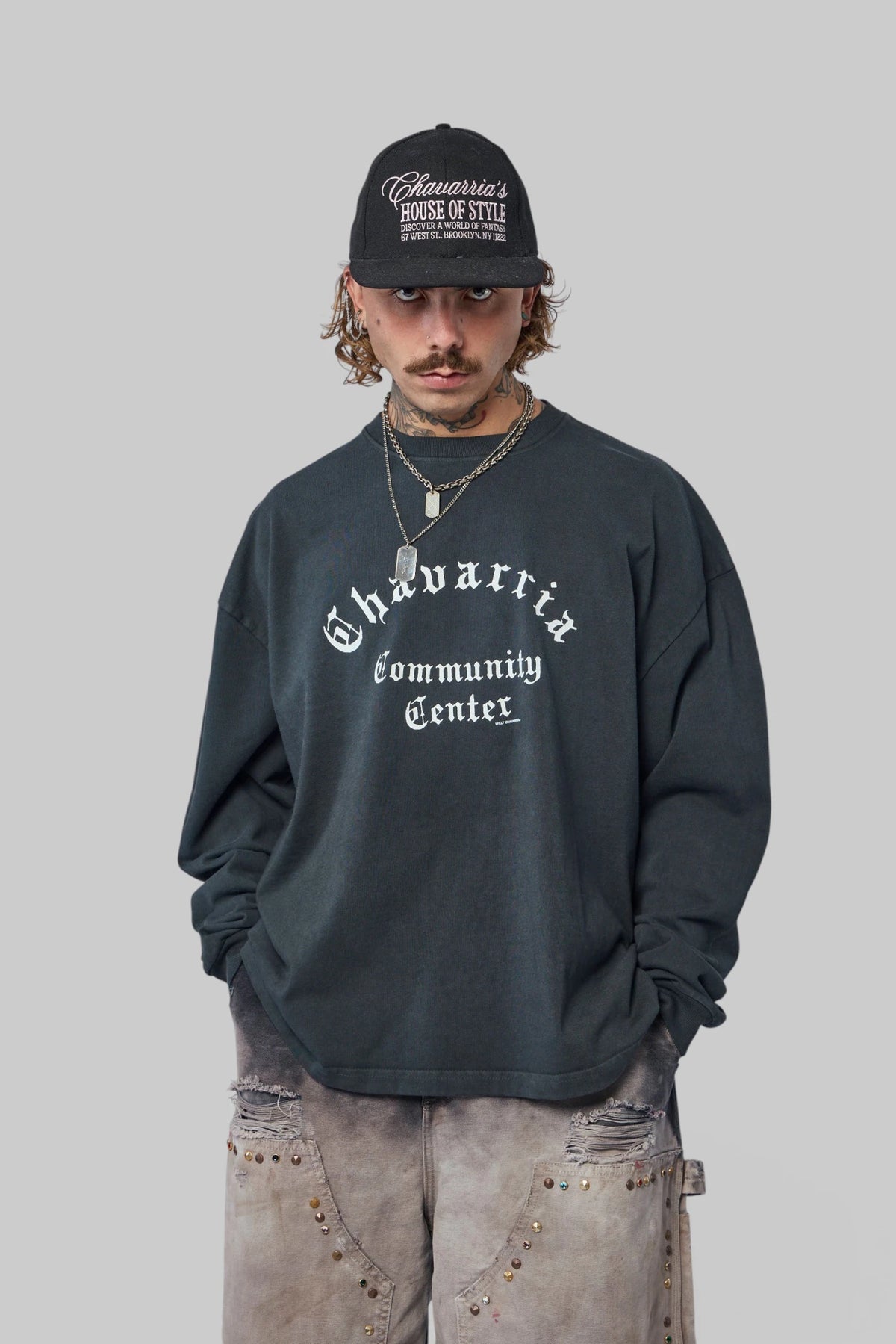 Willy Chavarria - Community Center Ls Buffalo Tee - LABELS