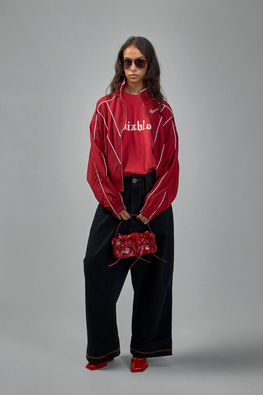 Willy Chavarria - Cropped Bad Boy Jacket Red - LABELS