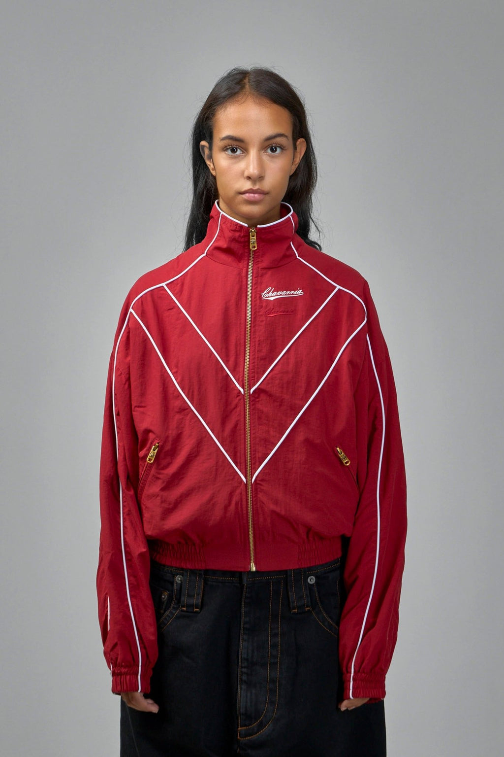 Willy Chavarria - Cropped Bad Boy Jacket Red - LABELS