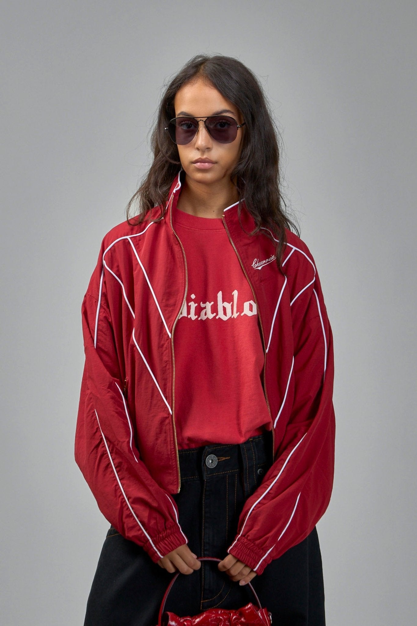 Willy Chavarria - Cropped Bad Boy Jacket Red - LABELS