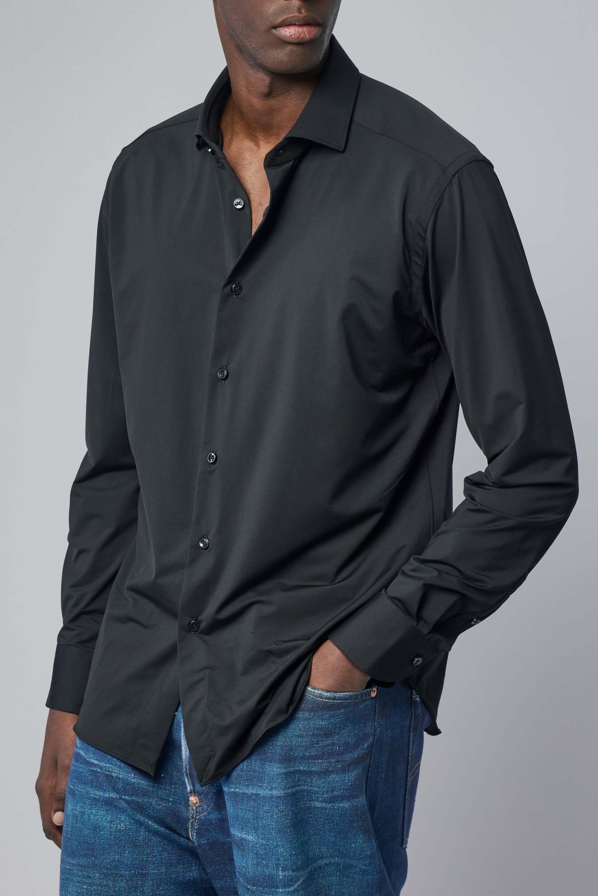 Xacus - Camicia In Jrs Uomo - LABELS