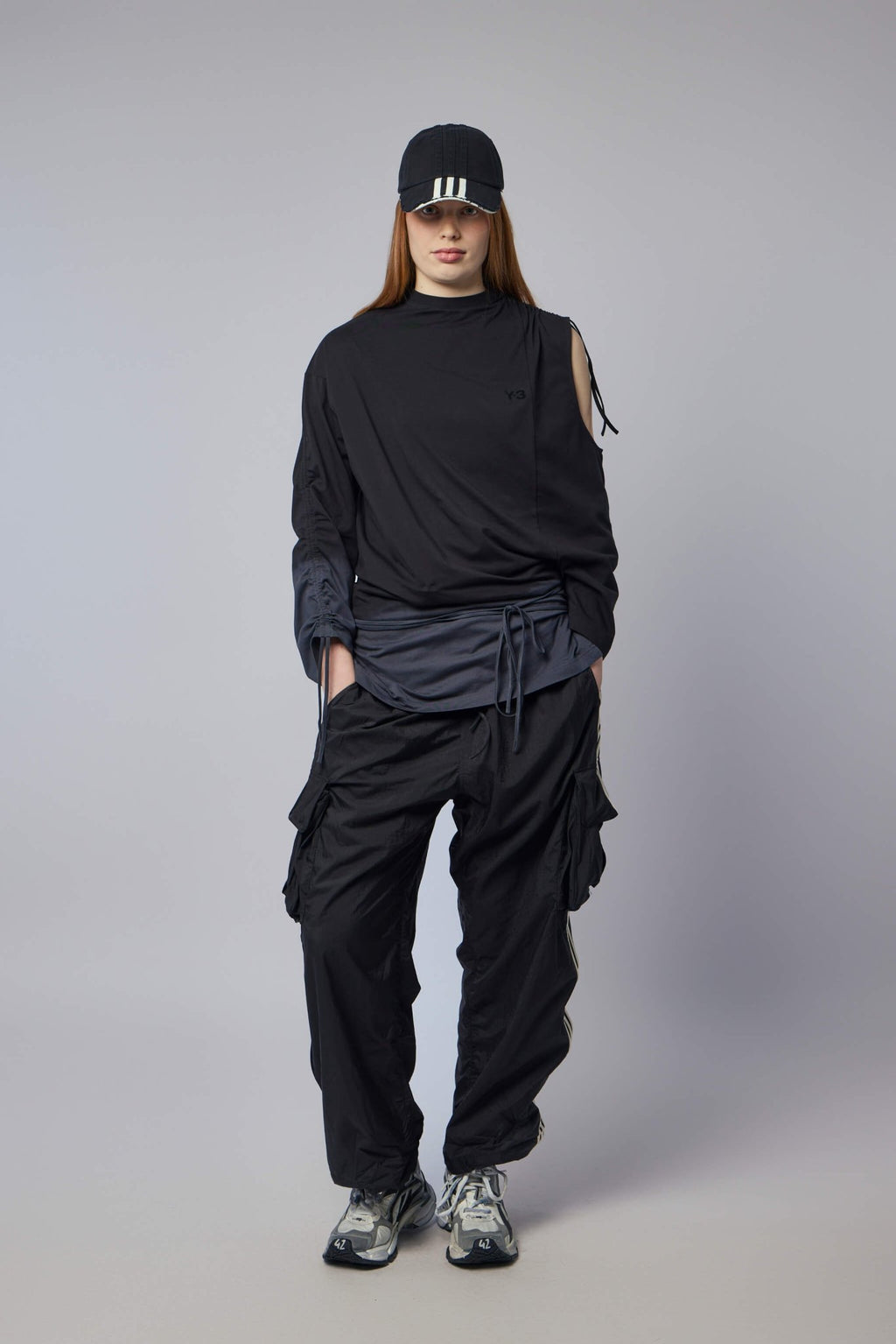 Y - 3 Yohji Yamamoto - Dd Cnch Drape T - LABELS