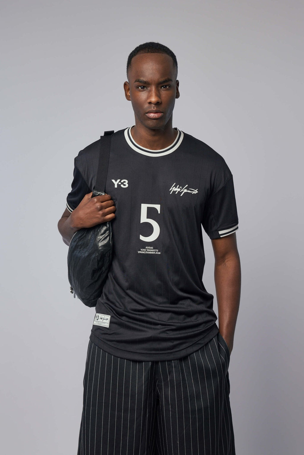 Y - 3 Yohji Yamamoto - Elite 5 SS Football Black - LABELS