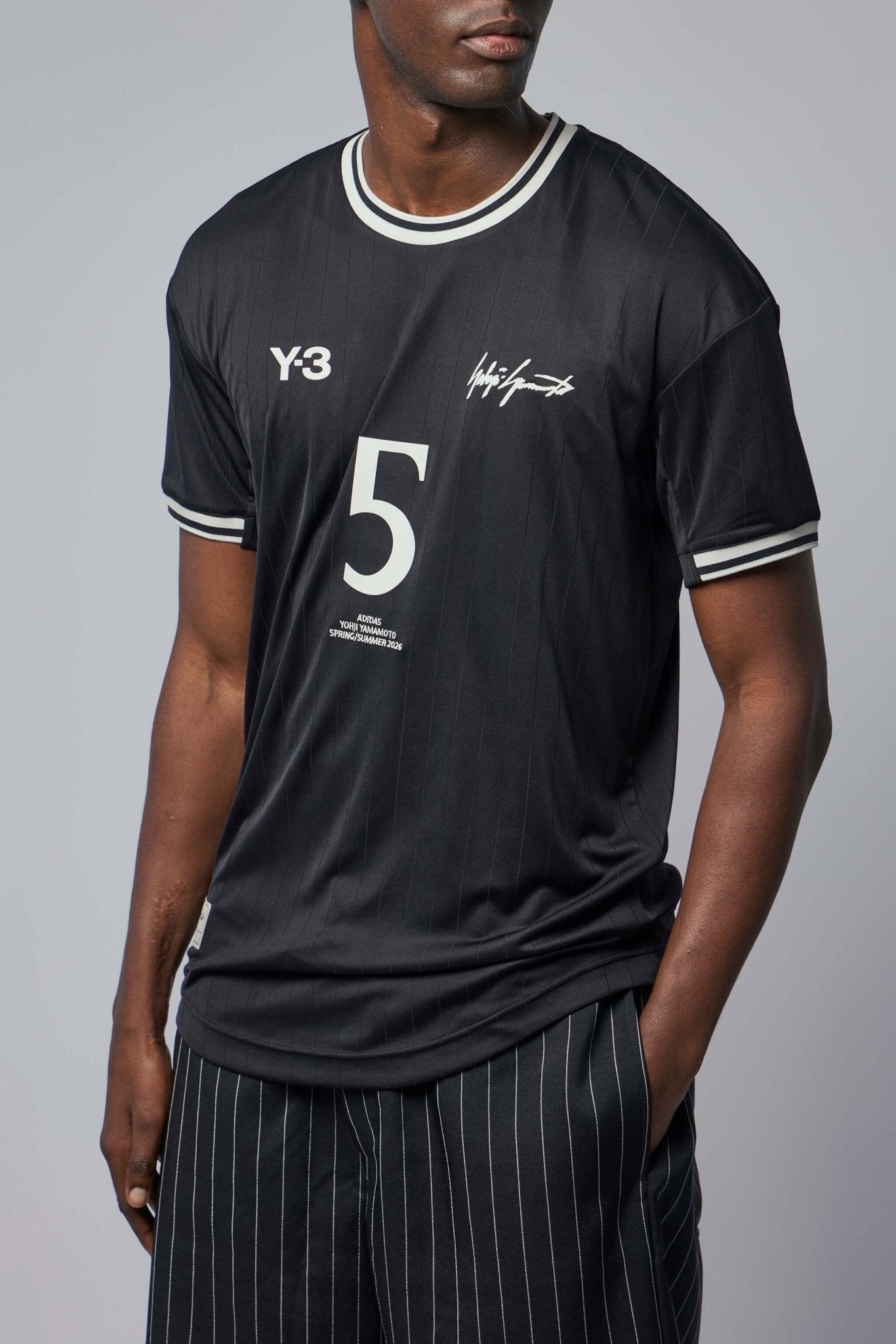 Y - 3 Yohji Yamamoto - Elite 5 SS Football Black - LABELS