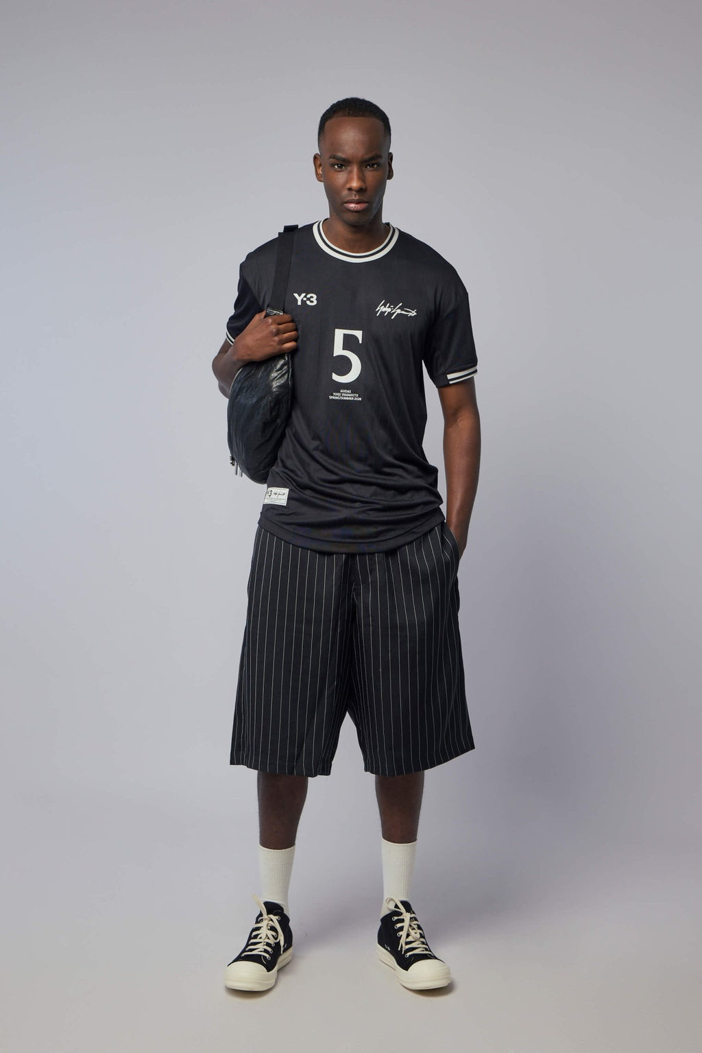 Y - 3 Yohji Yamamoto - Elite 5 SS Football Black - LABELS