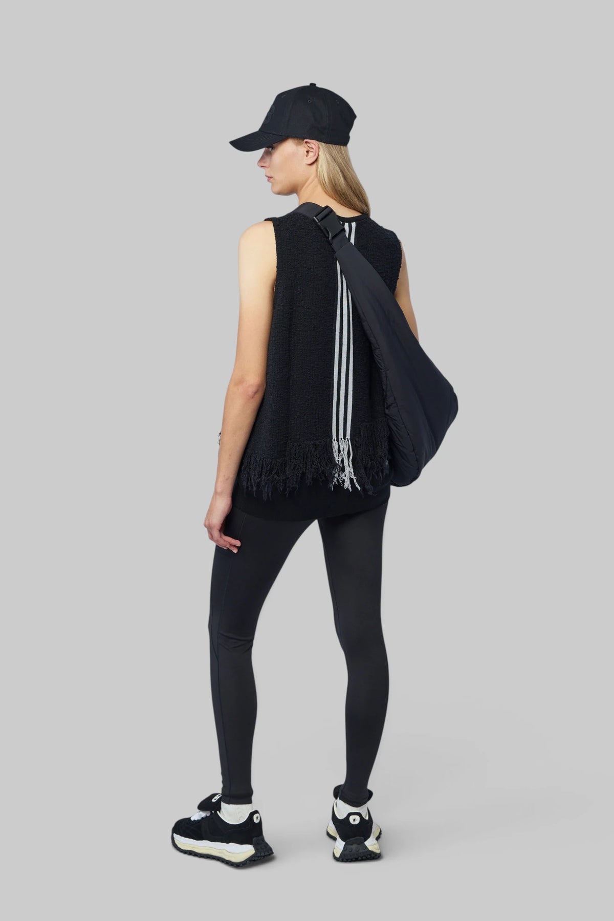 Y-3 Yohji Yamamoto - Knitted 3-Stripes Fringy Vest - LABELS