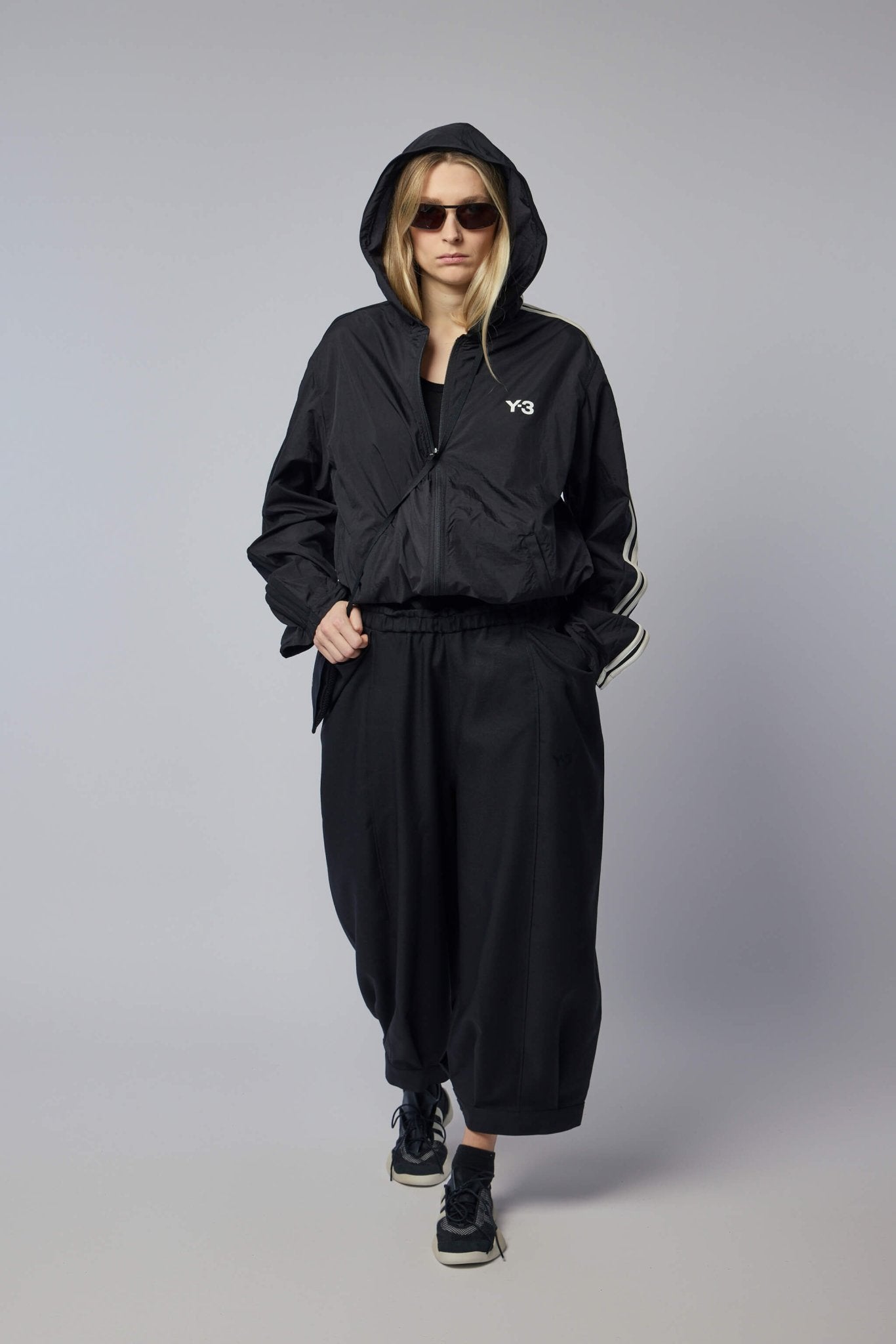 Nylon Wired 3-stripes Track Top – LABELS