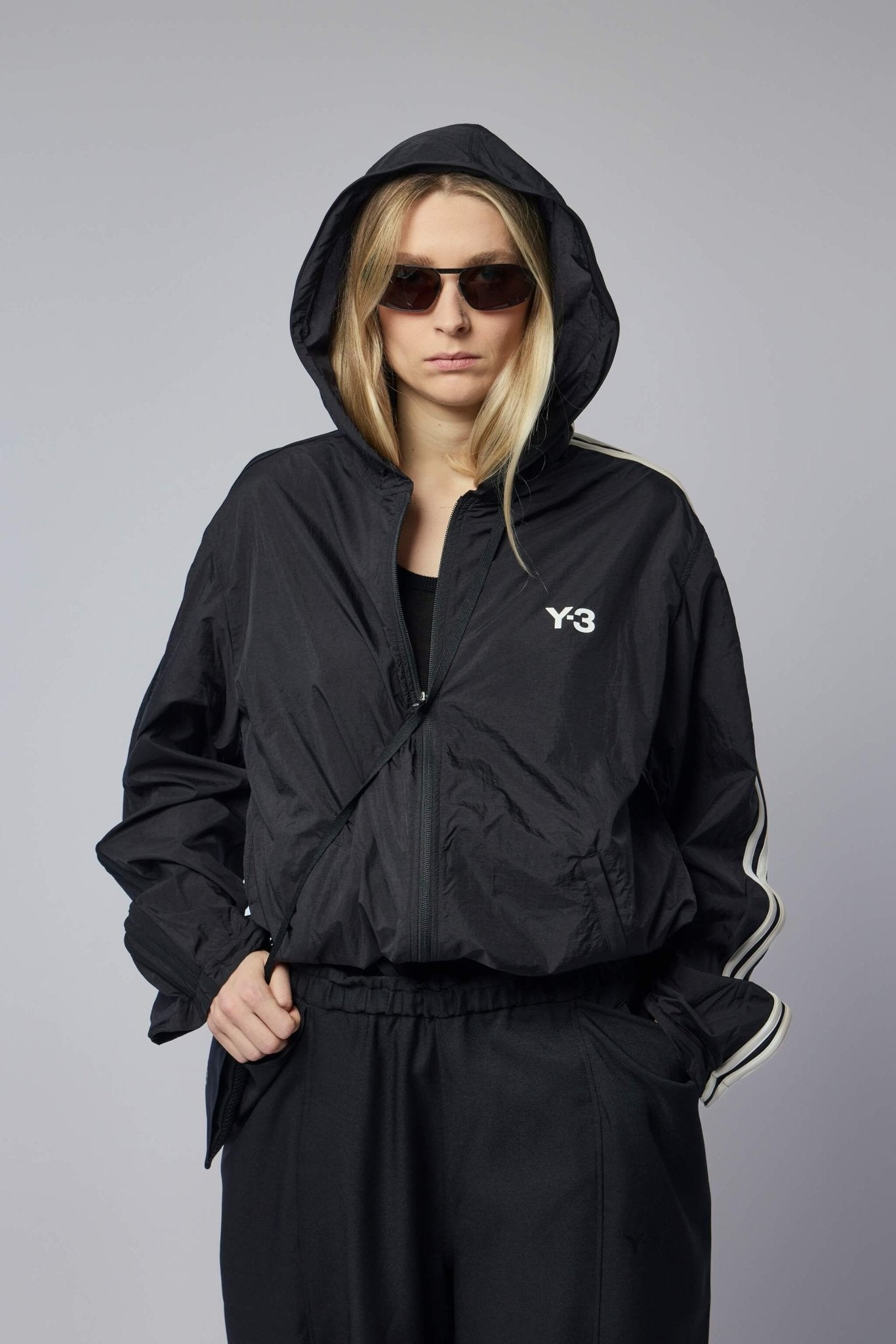 【美品】soyy. N.D.B nylon detaching blouson Super Light Nylon Ripstop Down Blouson - Black