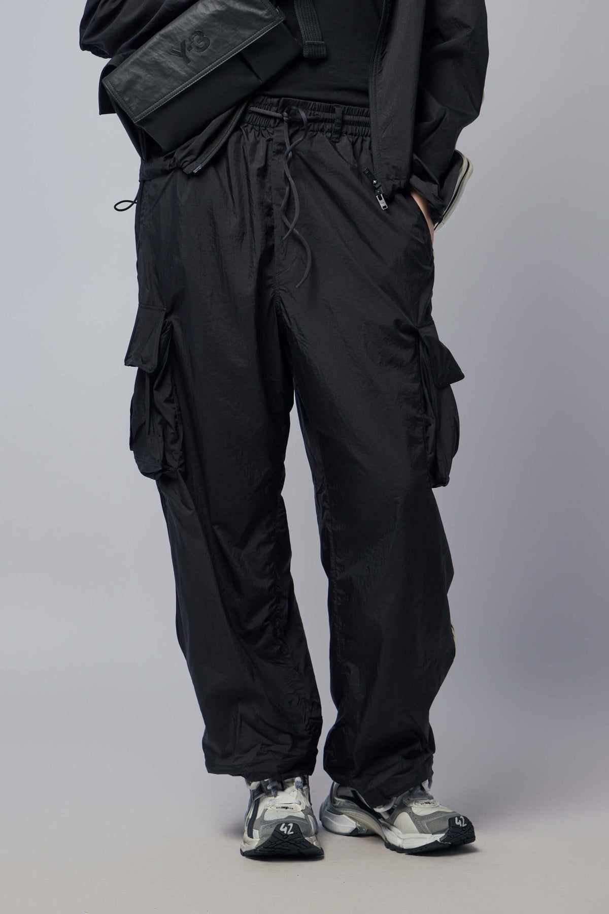 Nylon Wired 3 Stripes Cargo Pants – LABELS