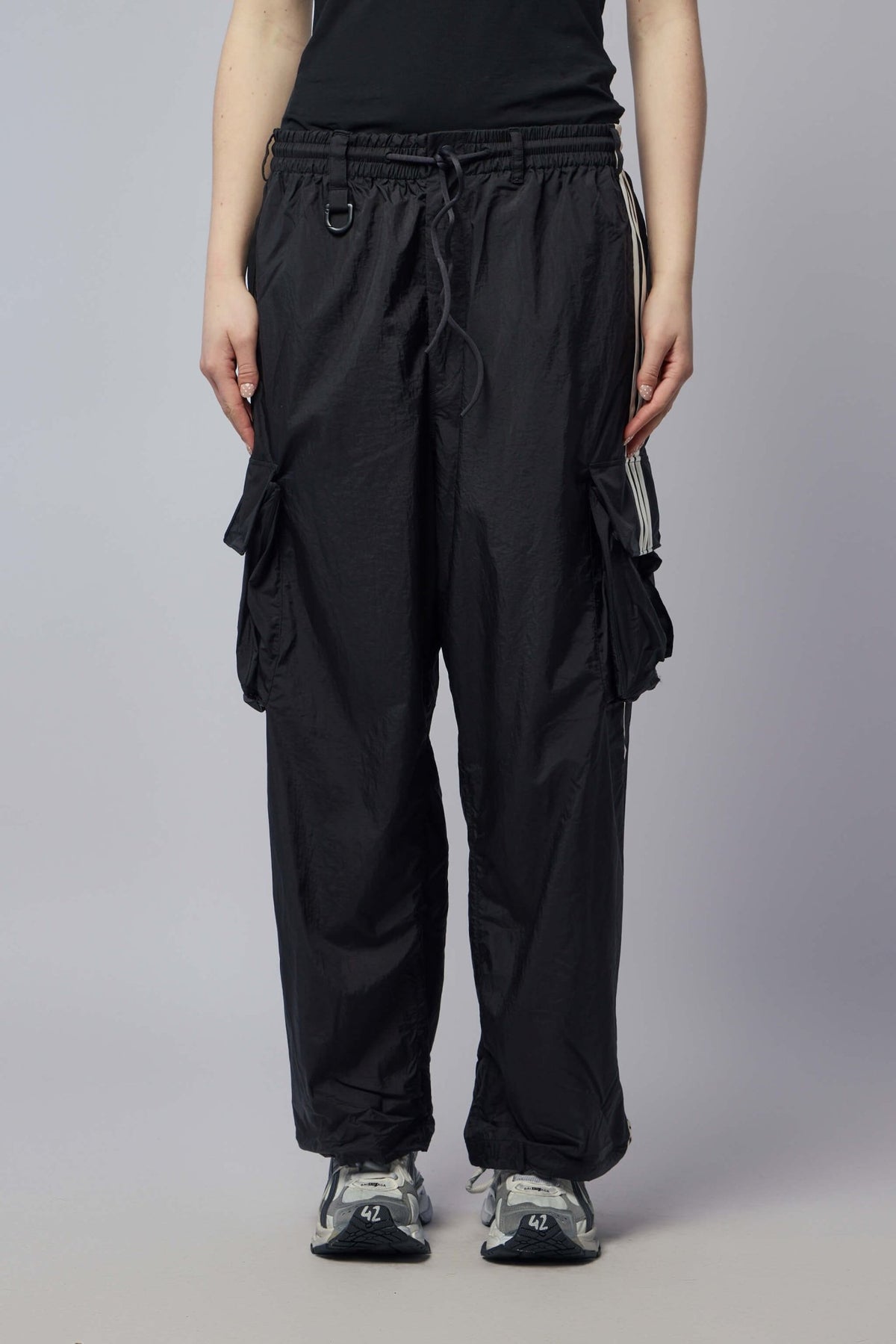 3s Label Nylon Wired 3 Stripes Cargo Pants – LABELS