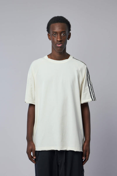 Raw Edge 3 Stripes Short Sleeve Tee