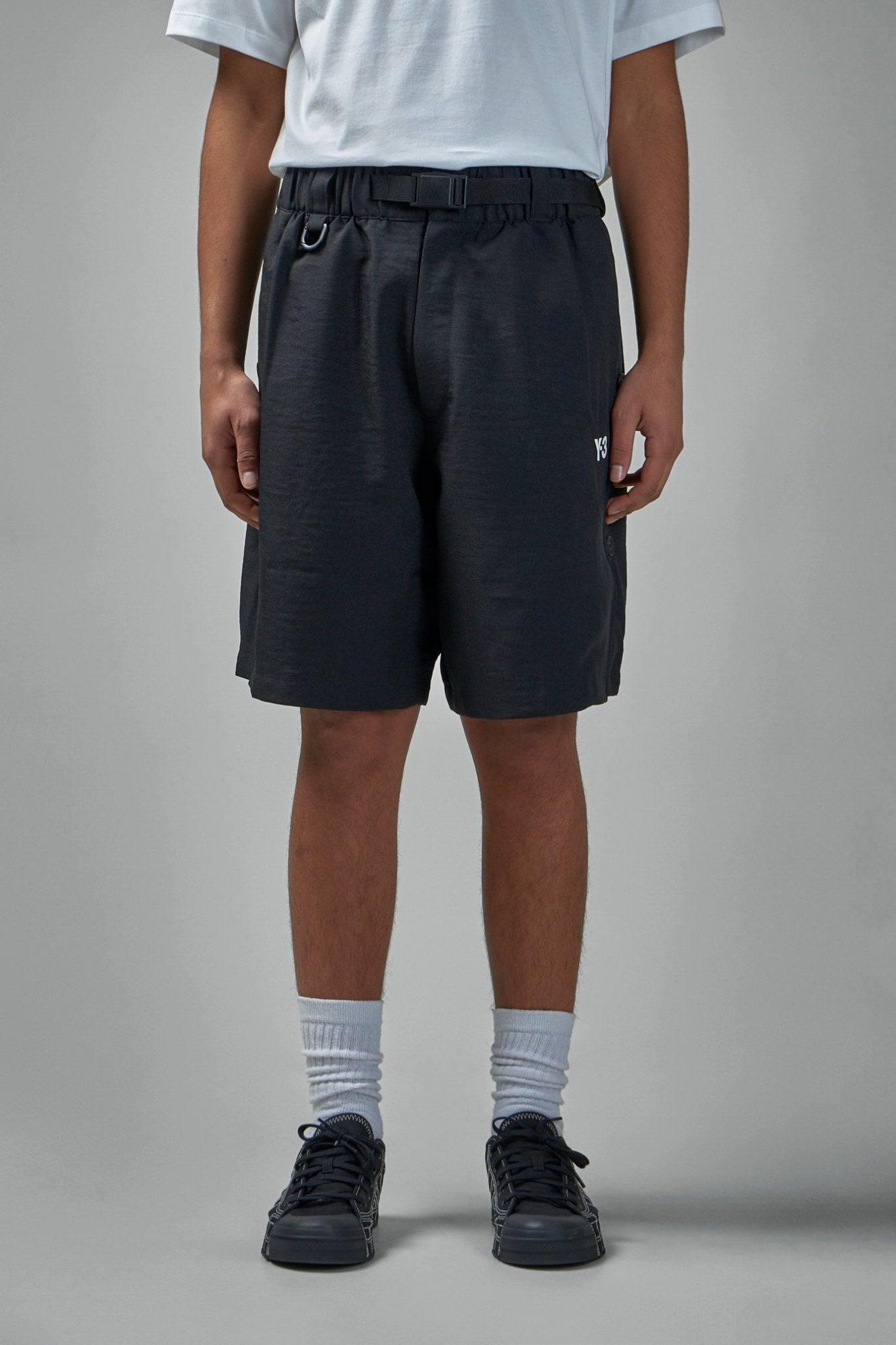 Y - 3 Yohji Yamamoto - Sport Uniform 3 - Stripes Short - LABELS