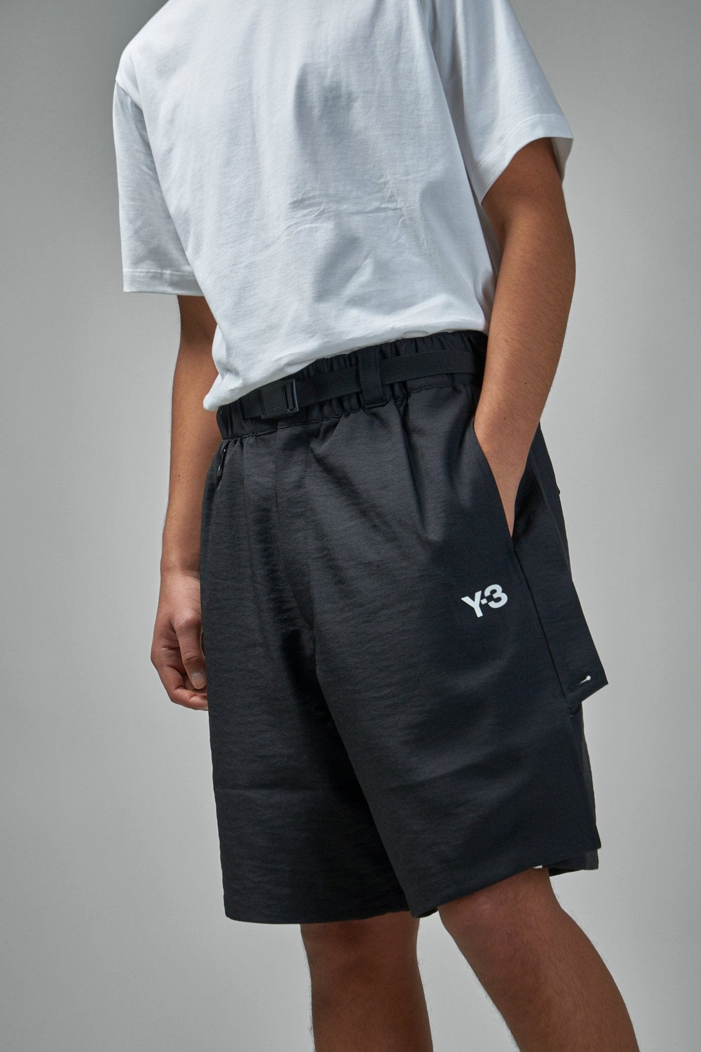 Y - 3 Yohji Yamamoto - Sport Uniform 3 - Stripes Short - LABELS