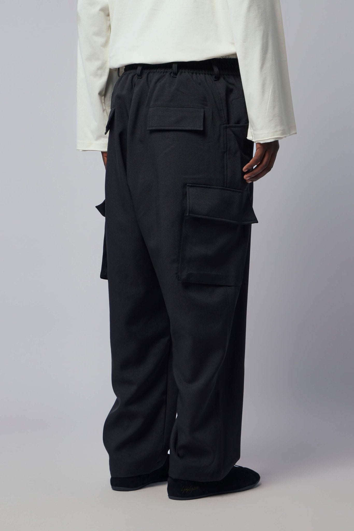 パンツ Yohji Yamamoto pants Trompe l'oeil 3 Y-3 Yohji Yamamoto Wide-Leg Pants - Su Pants – LABELS