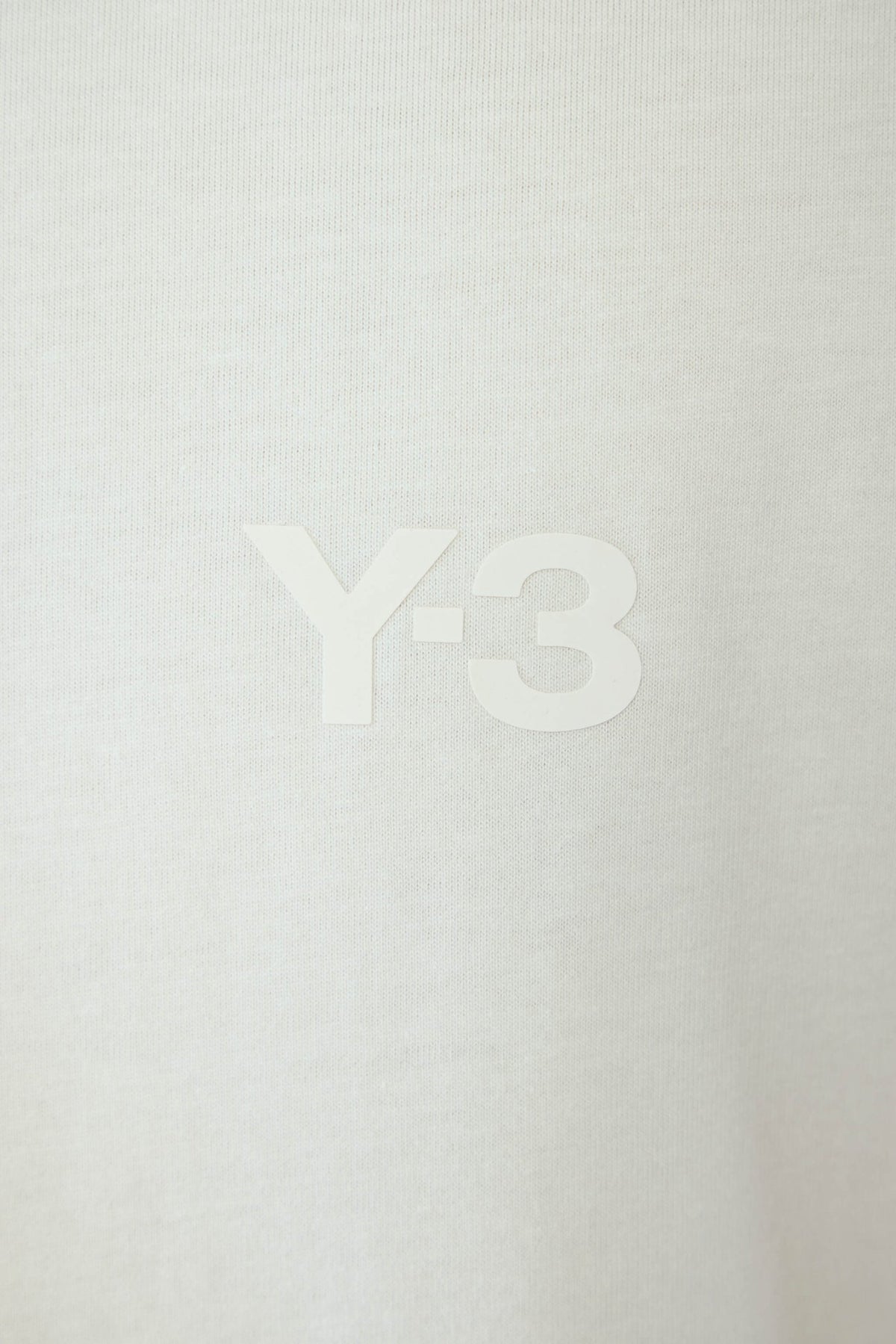 Y-3 Yohji Yamamoto U LS Tee flat lay showing true-to-size proportions