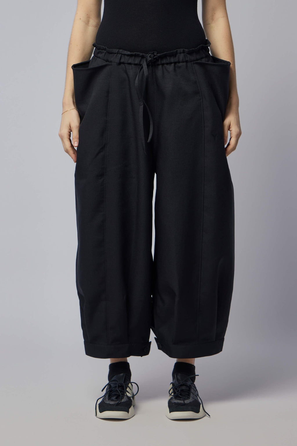 Y - 3 Yohji Yamamoto - W SU CROPPED TP - LABELS