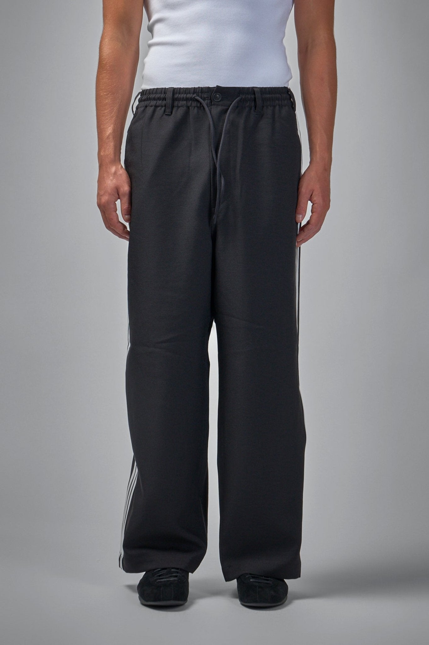 Yohji Yamamoto +Noirパンツ Mサイズ YOHJI YAMAMOTO Y'S - Wide rayon pants with drawstring waist – L'OBSCUR